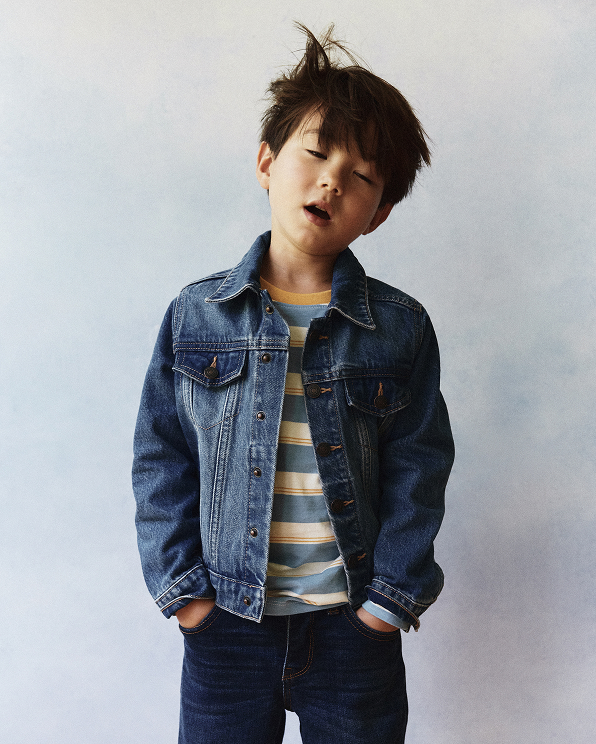 Medium Wash Boys 100% Organic Cotton Denim Jacket