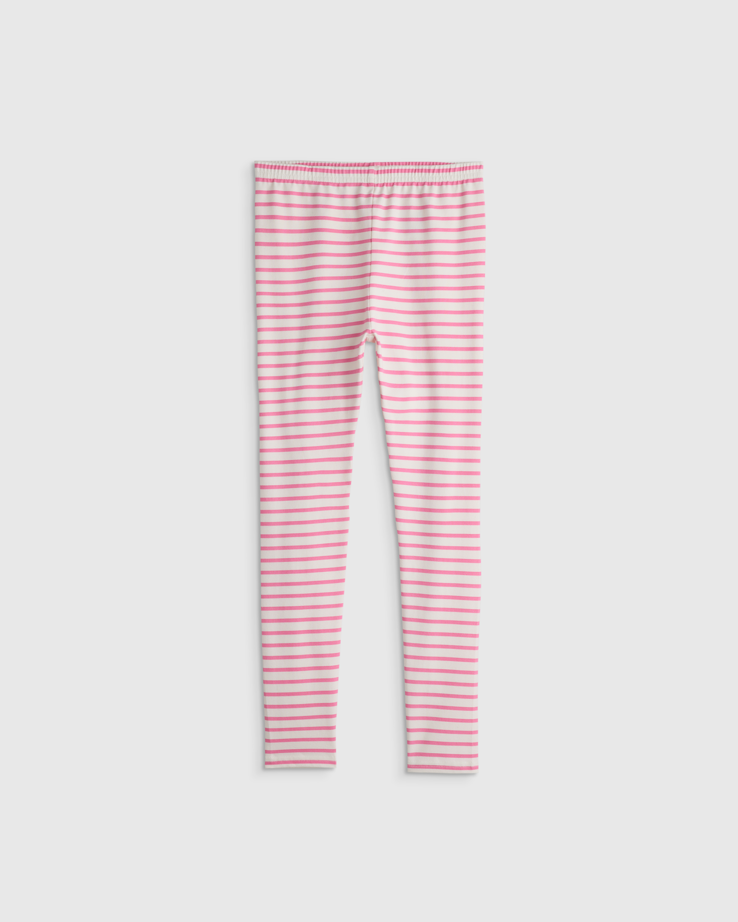 Pink Dancing Stripe Organic Cotton Leggings
