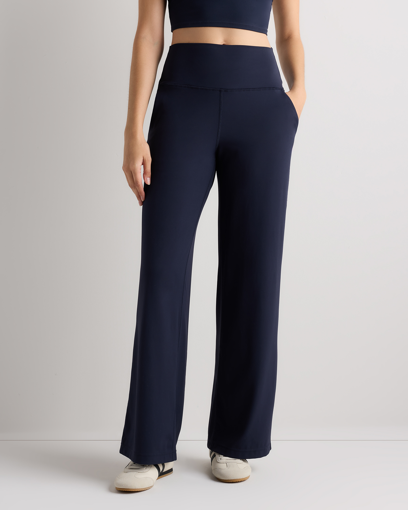 Deep Navy Ultra-Form High-Rise Wide Leg Pants