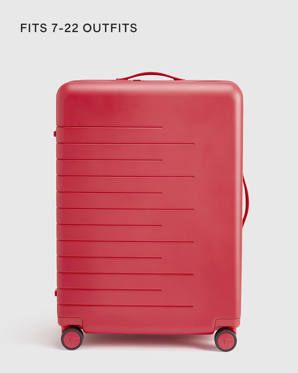 Venetian Red Expandable Large Check-In Suitcase