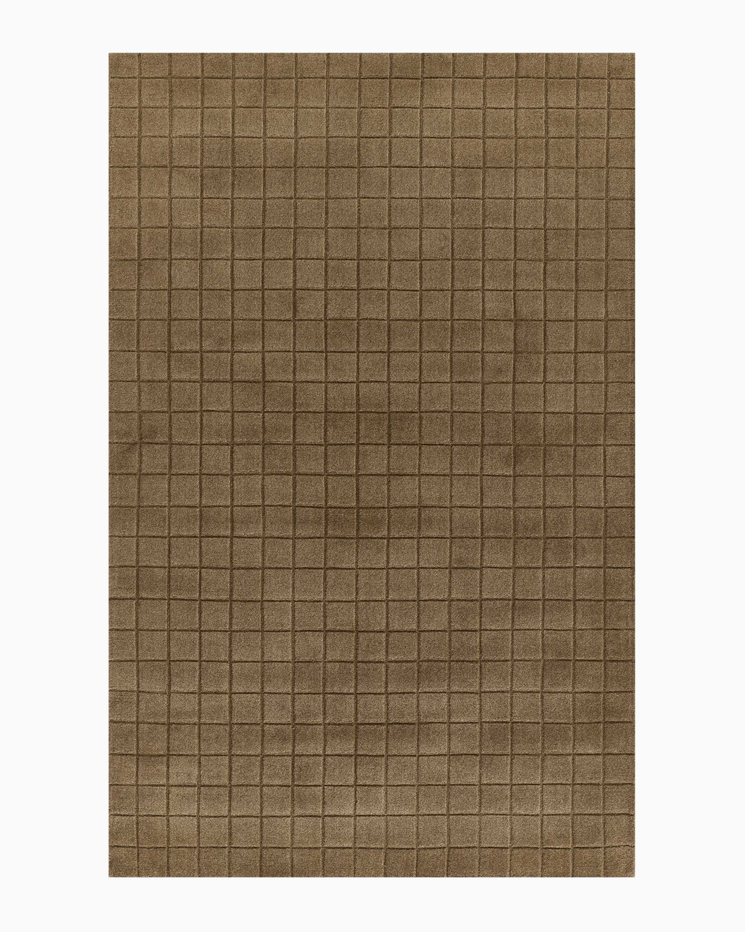 Dark Fawn Tapis Lennox tissé à la main en laine