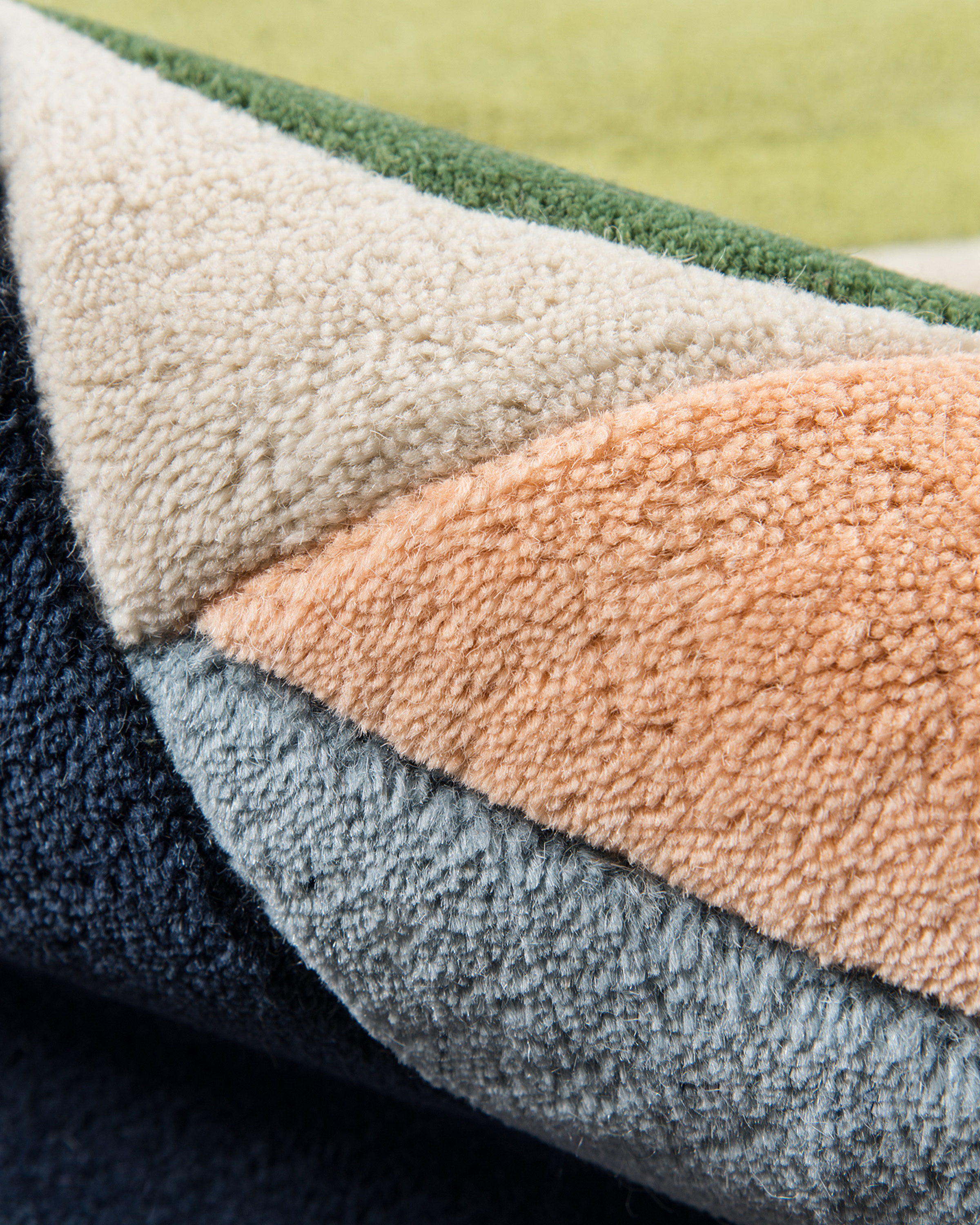 Bold Shapes Hand-Tufted Wool Rug Back