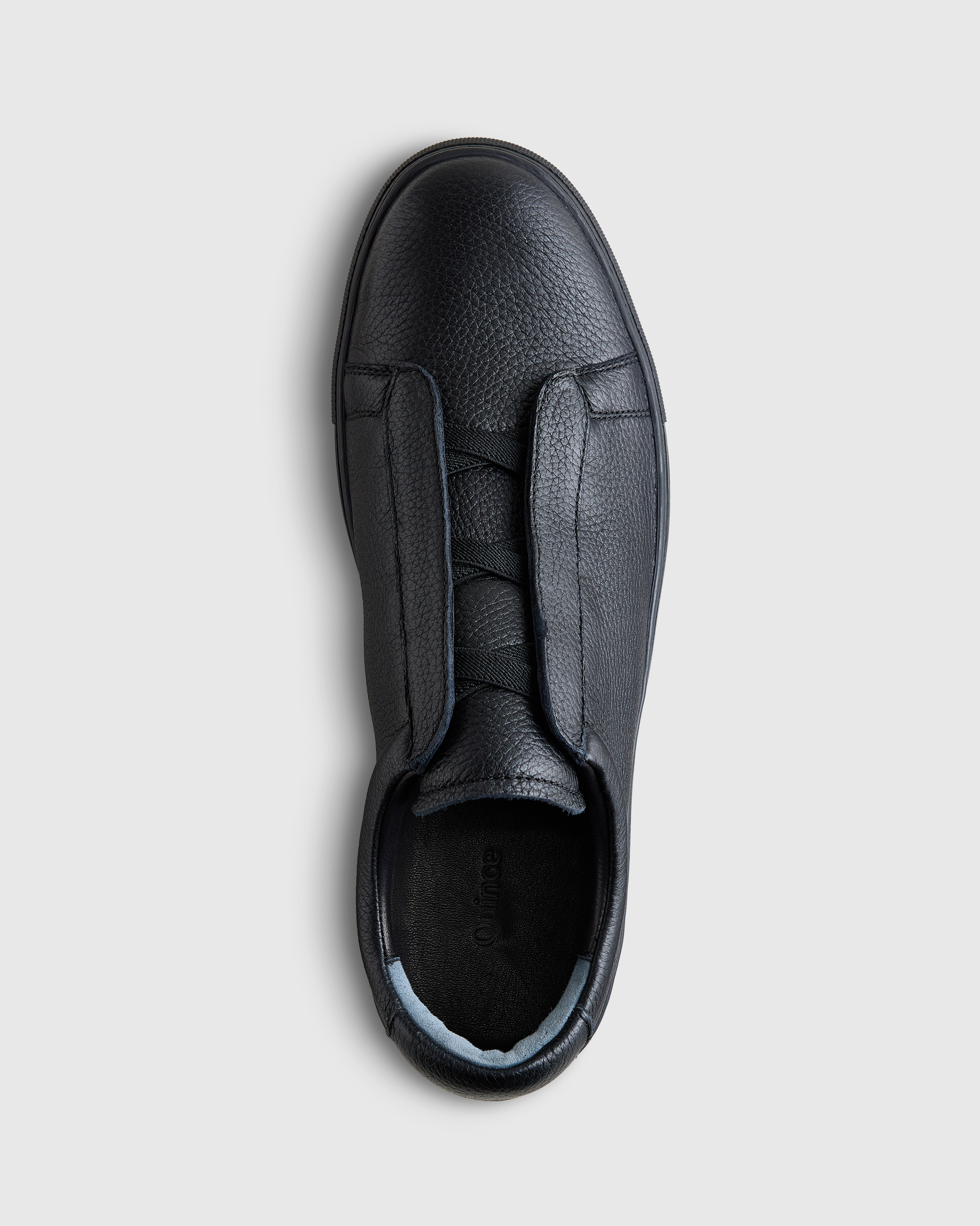Deerskin Tailored Sneaker in Black
