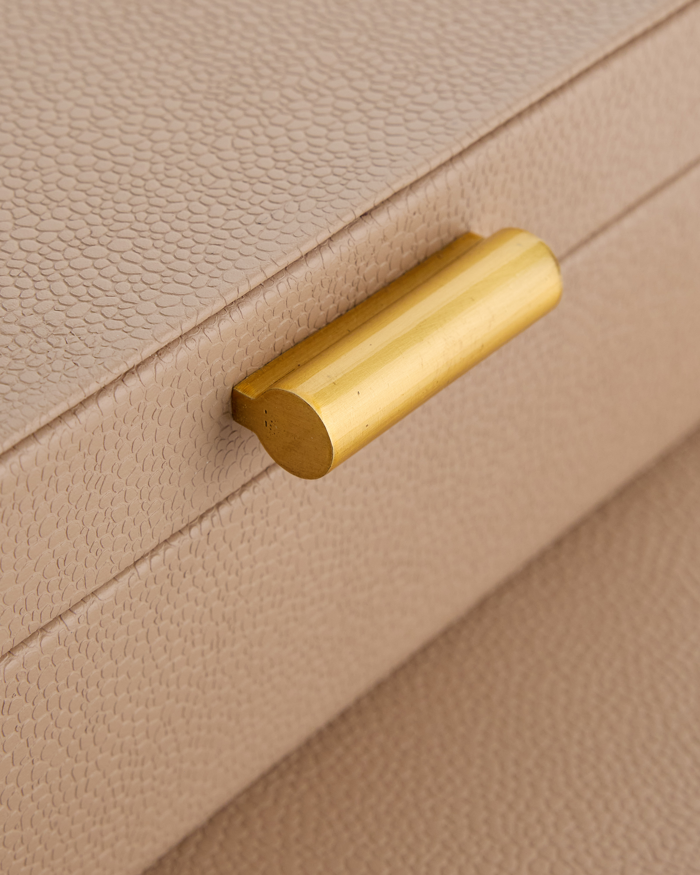 Shagreen Leather Decorative Boxes (Set of 2) in Blush