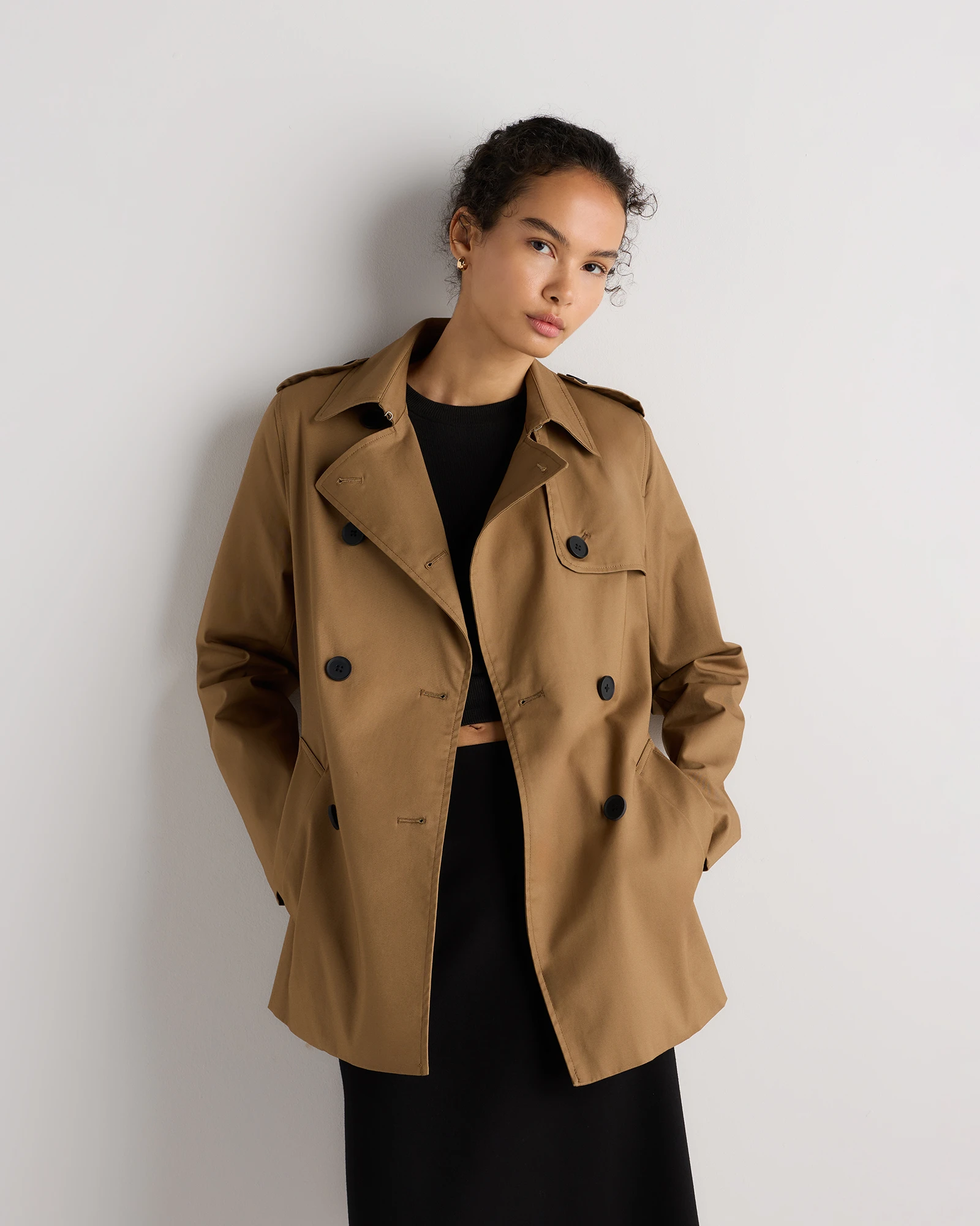 Comfort Stretch Short Trench Coat