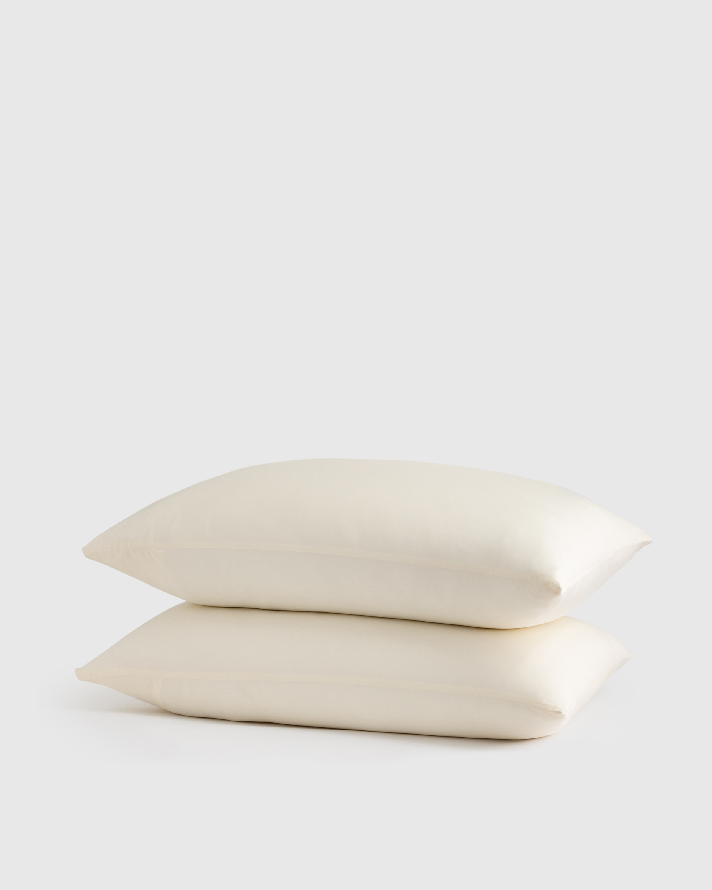 Ivory Ensemble de taies d'oreiller en bambou