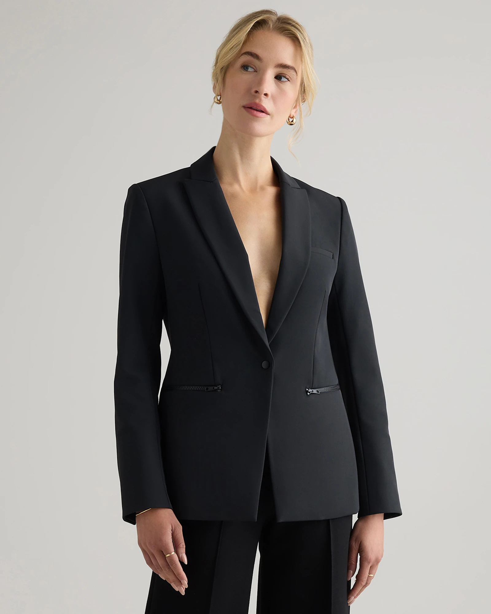 Scuba Single-Breasted Convertible Blazer