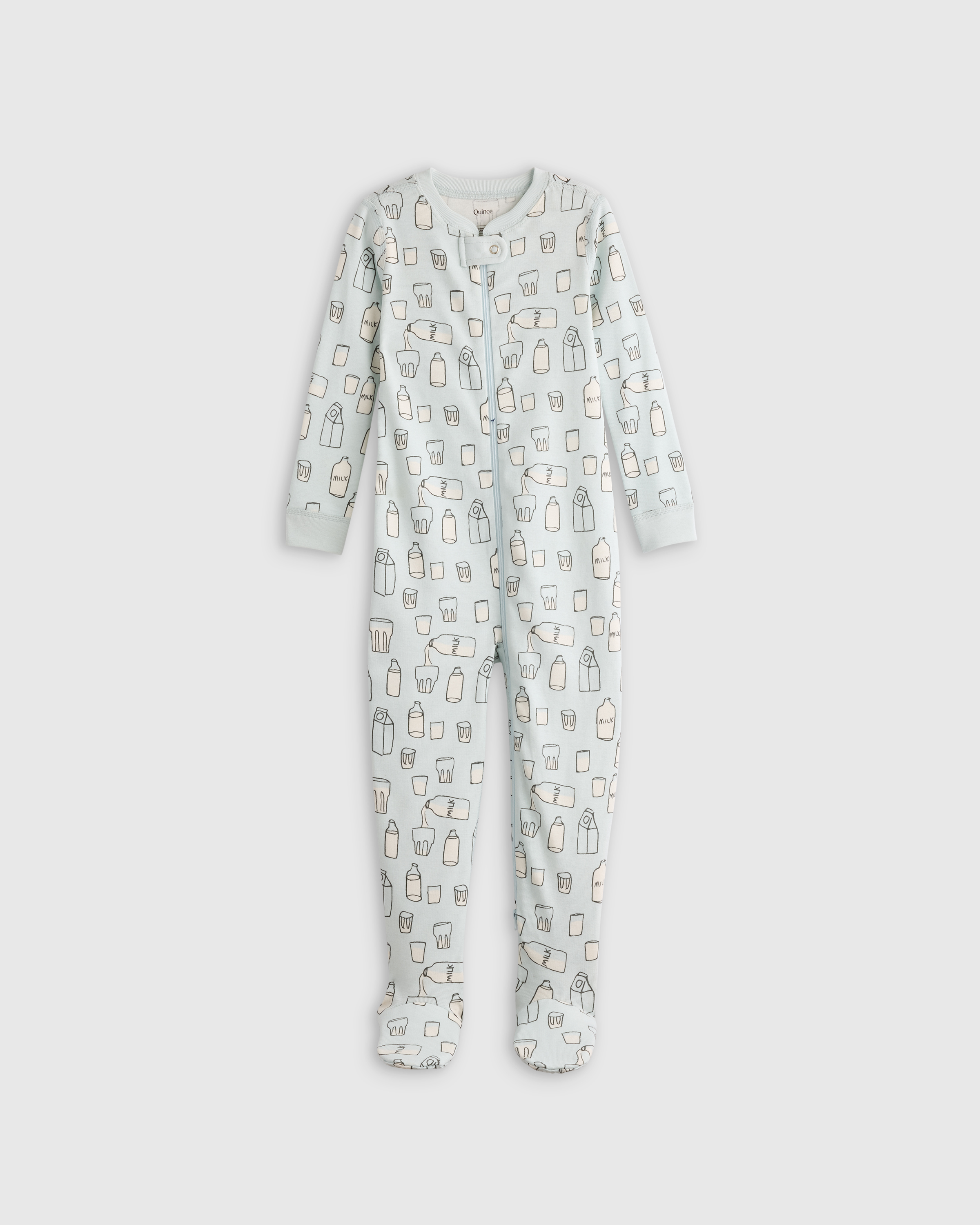 Milk 100% Organic Cotton Footie Pajama