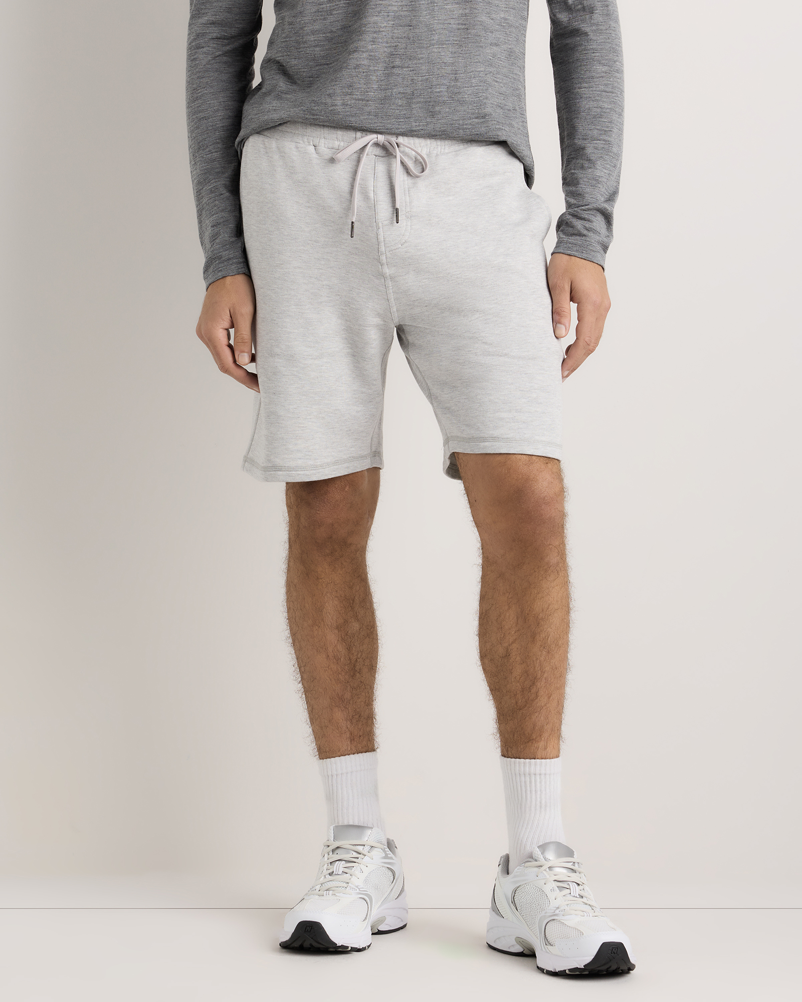 Heather Grey Supersoft Fleece 7.5" Sweatshorts