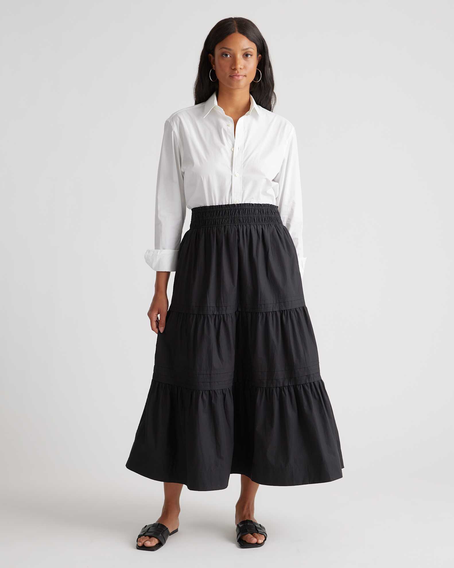 100% Organic Cotton Tiered Maxi Skirt 100% Organic Cotton Tiered Maxi Skirt