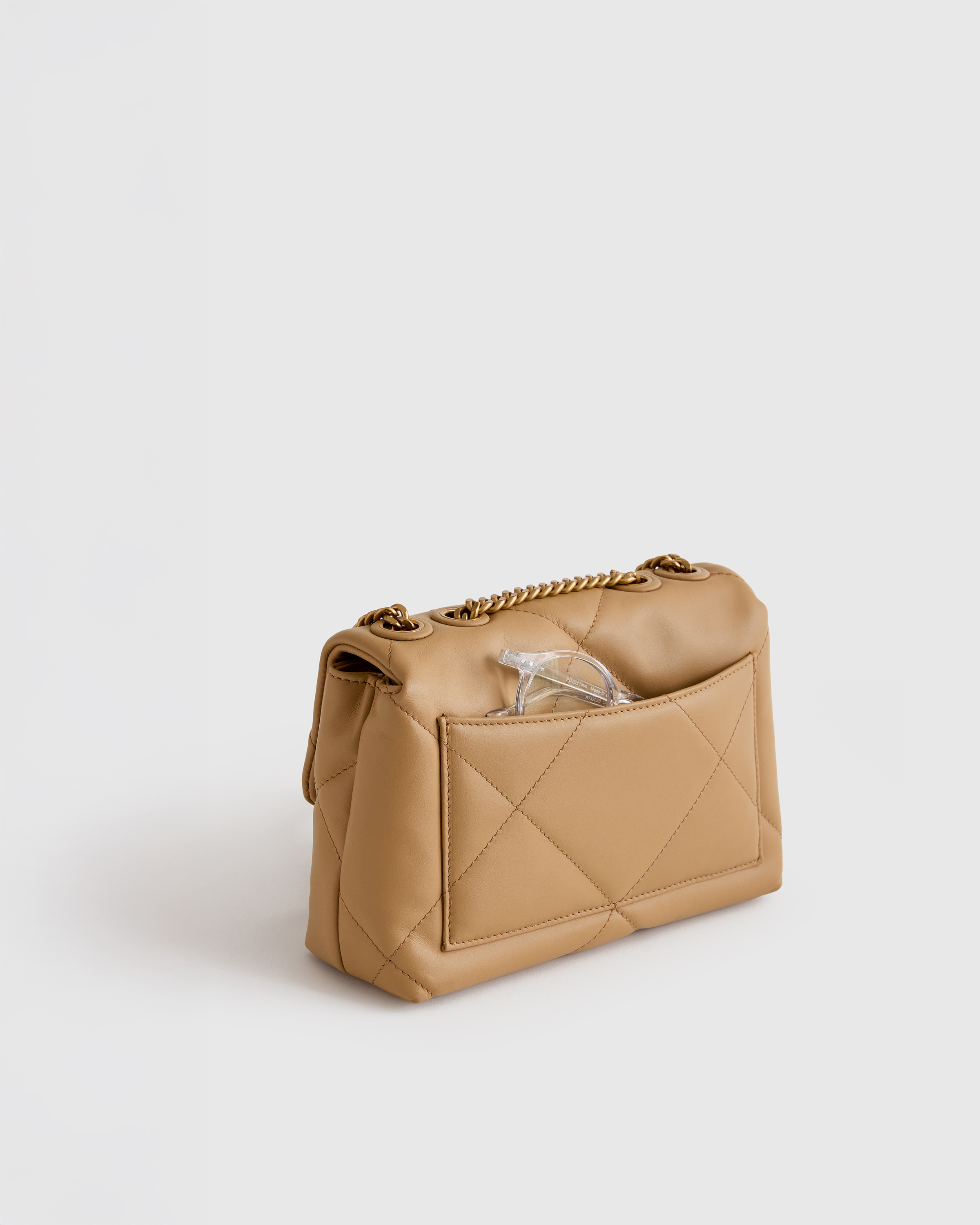 Sac à Main D'épaule Pierotucci Italy - Marron - Occasion | Sac Femme Cuir Italien Vintage