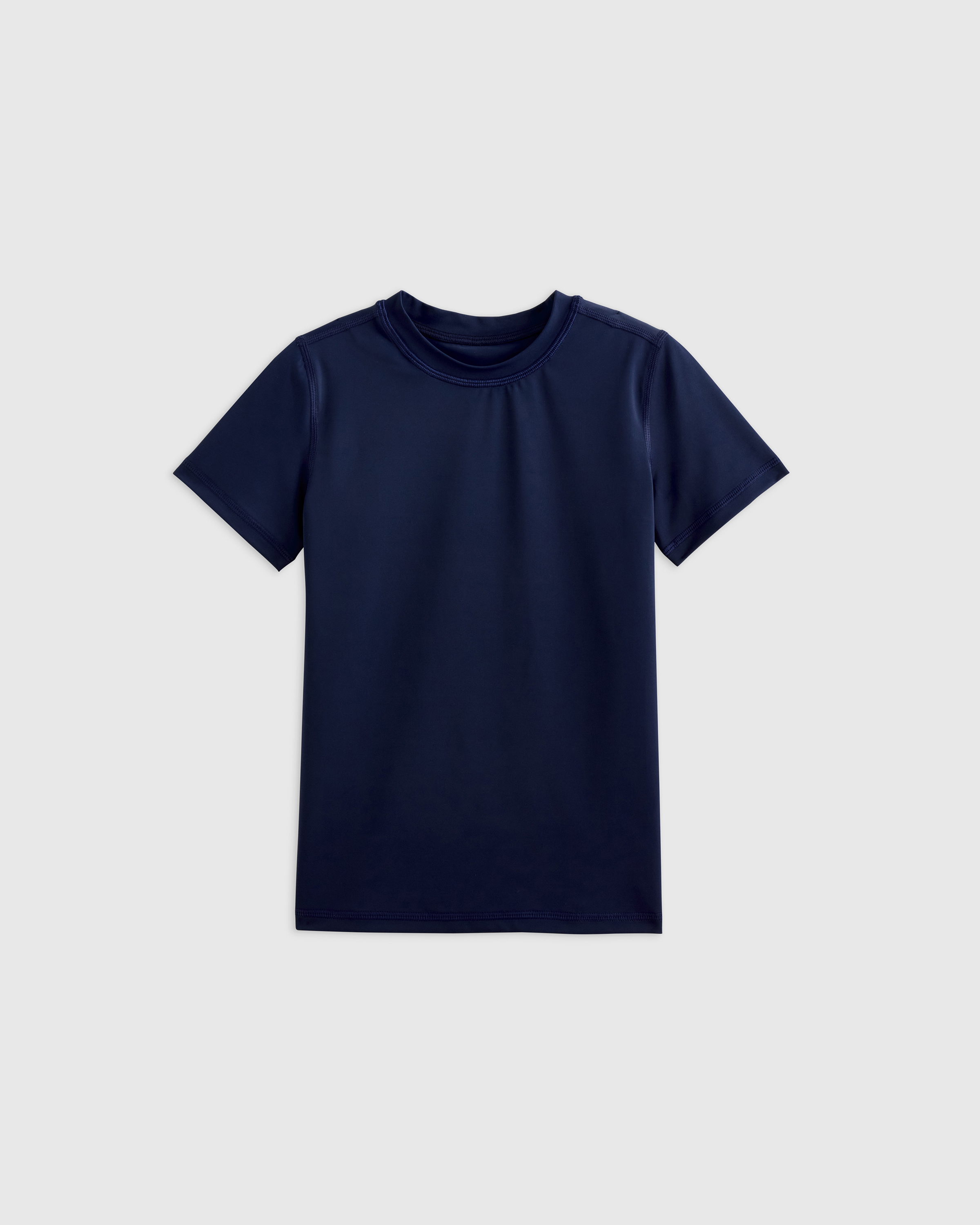 Nautical Navy Short Sleeve Rash Guard Top