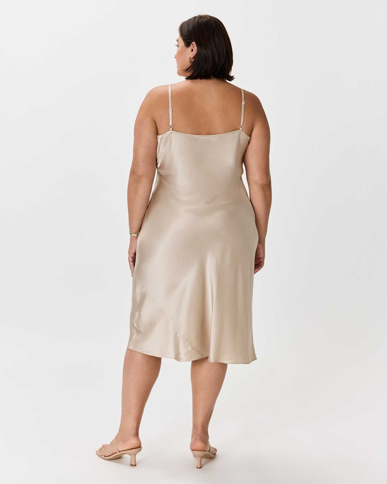100% Washable Silk Slip Dress - Plus Size 100% Washable Silk Slip Dress - Plus Size