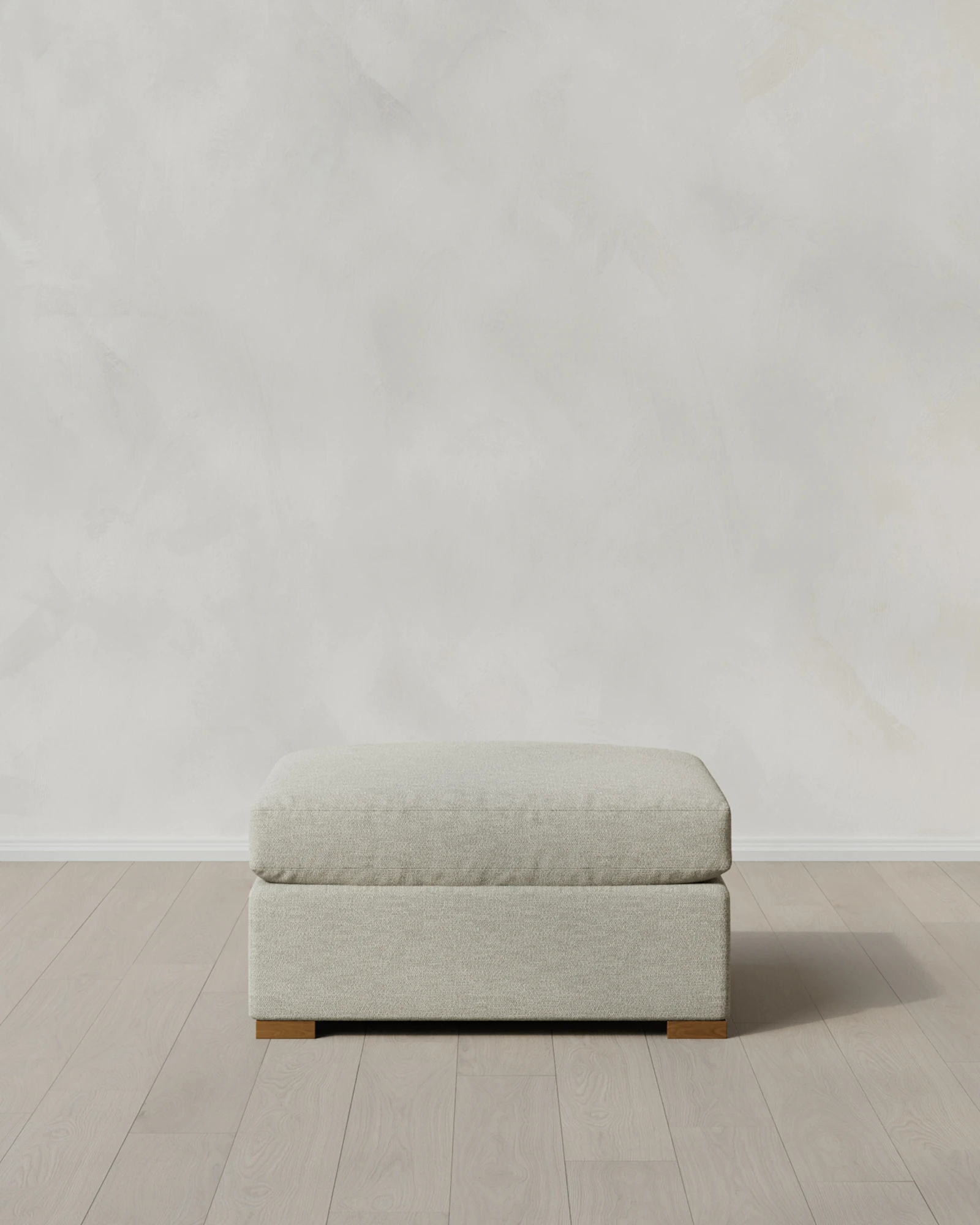 Hollis Slope Arm Ottoman in Performance Basketweave