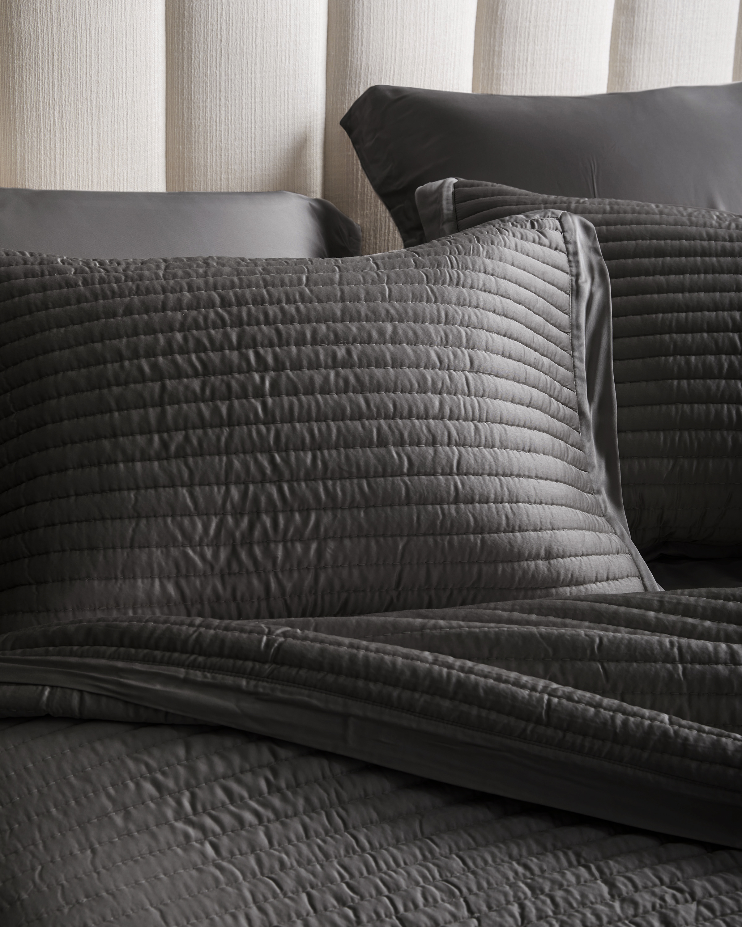 Bamboo Channel Quilted Sham Set