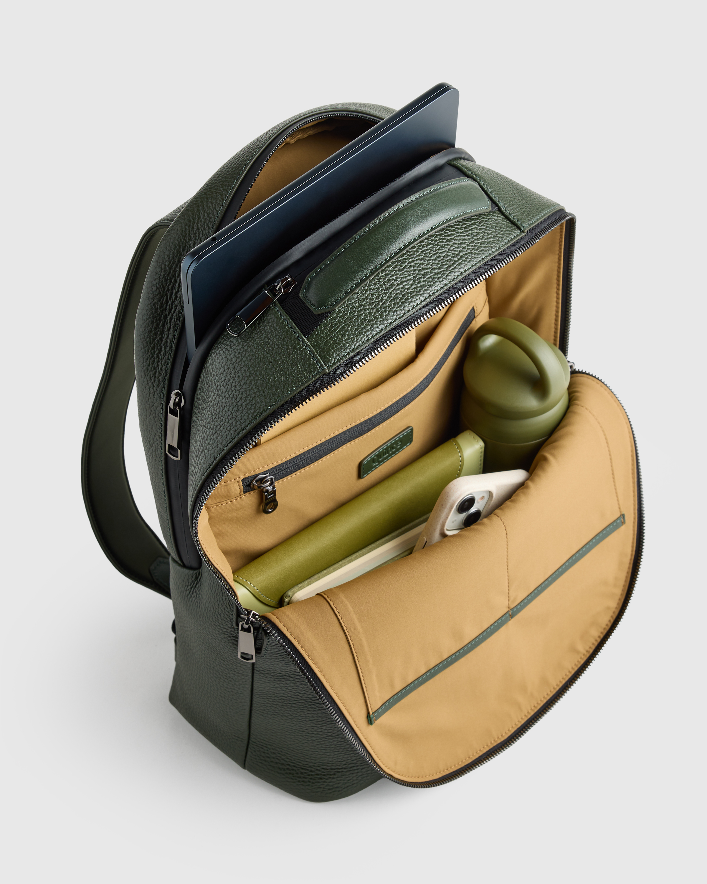 dark green leather backpack Nerlion for Men Waxed Canvas Laptop Backpack 17.3 Inch Rucksack Vintage Travel Backpack (Green) : Electronics Custom backpacks with custom engraving Icon Backpack in Dark Khaki