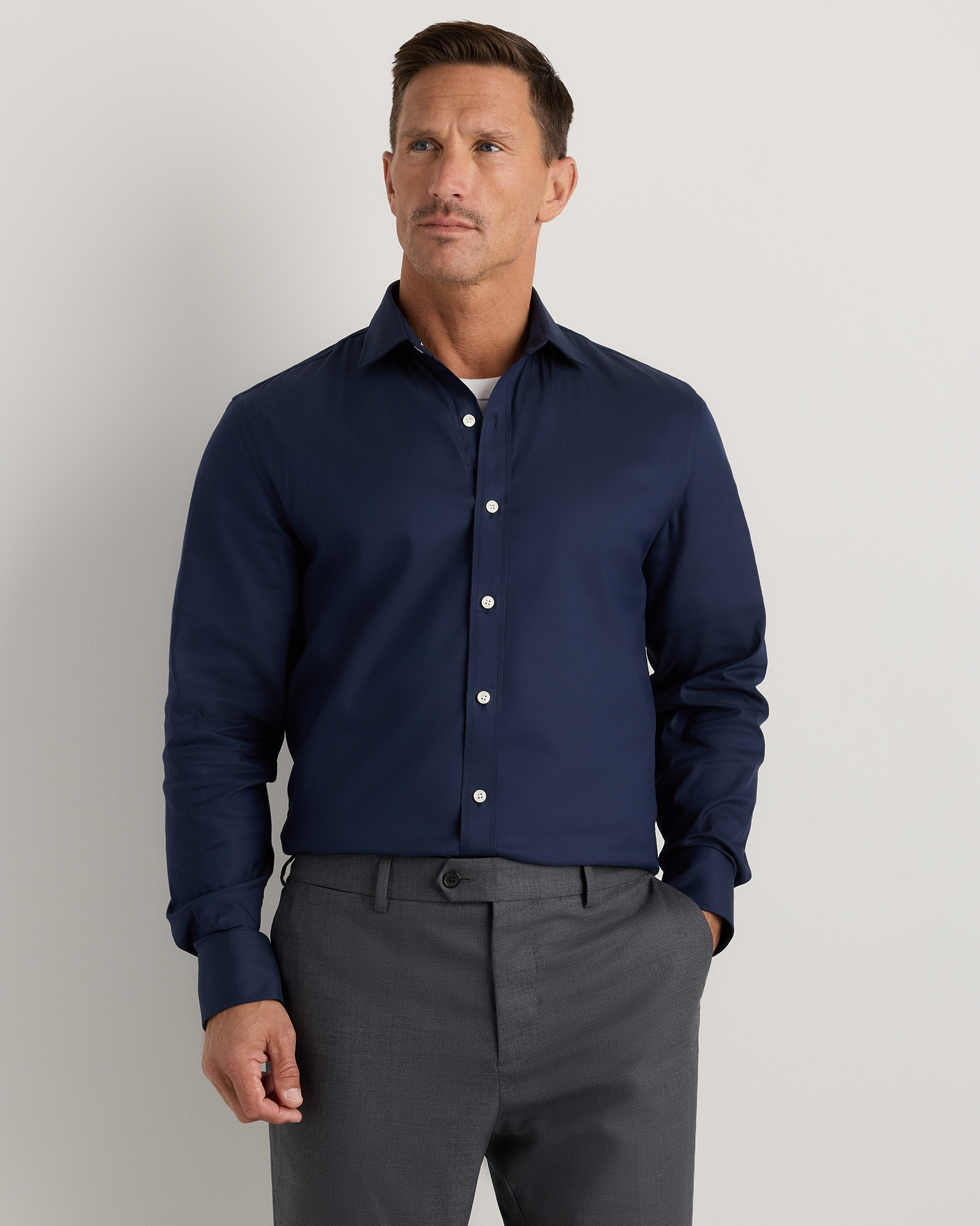 Deep Navy Comfortflex Performance Dress Shirt