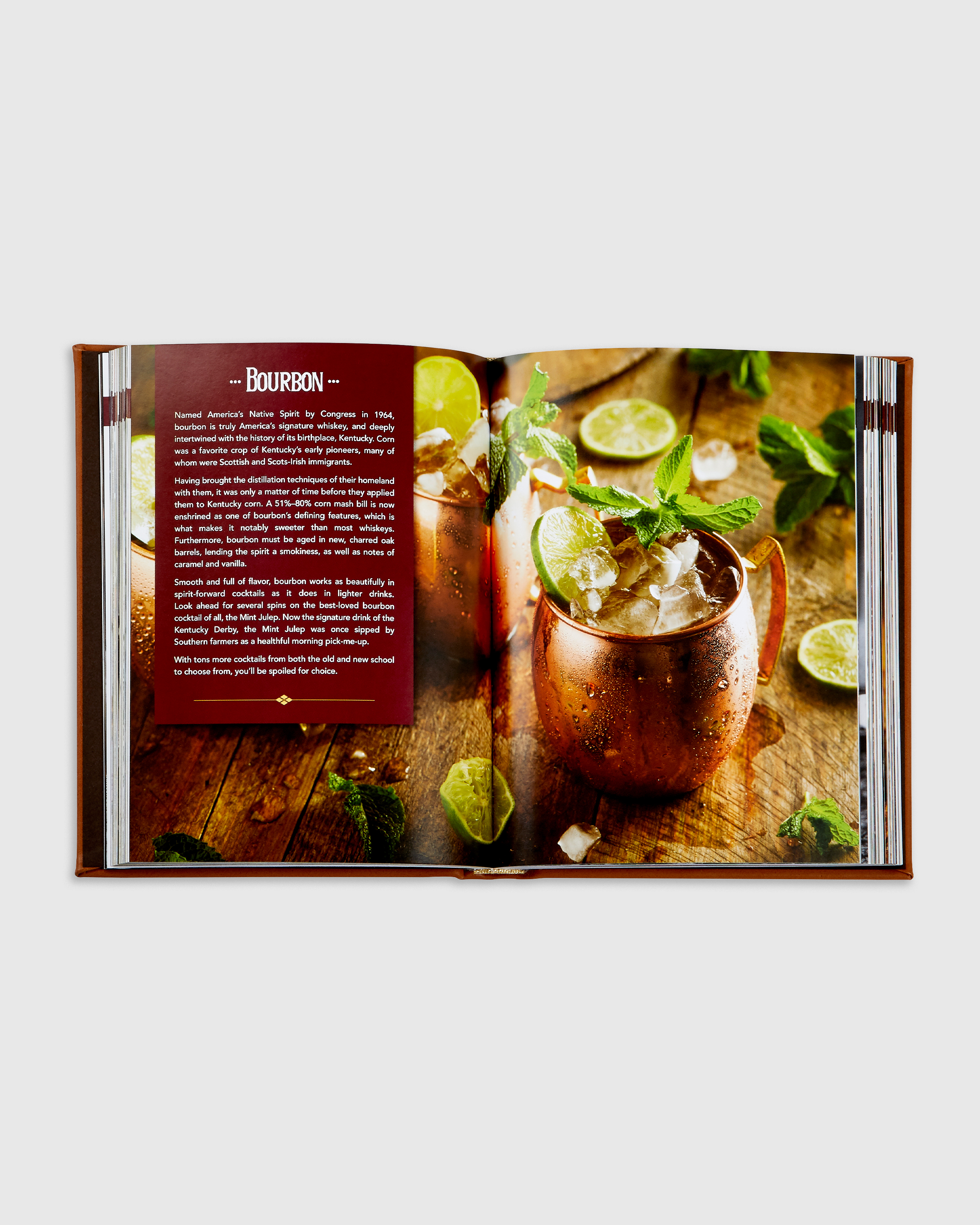 Whiskey Cocktails Leather Bound Book - thumbnail 5