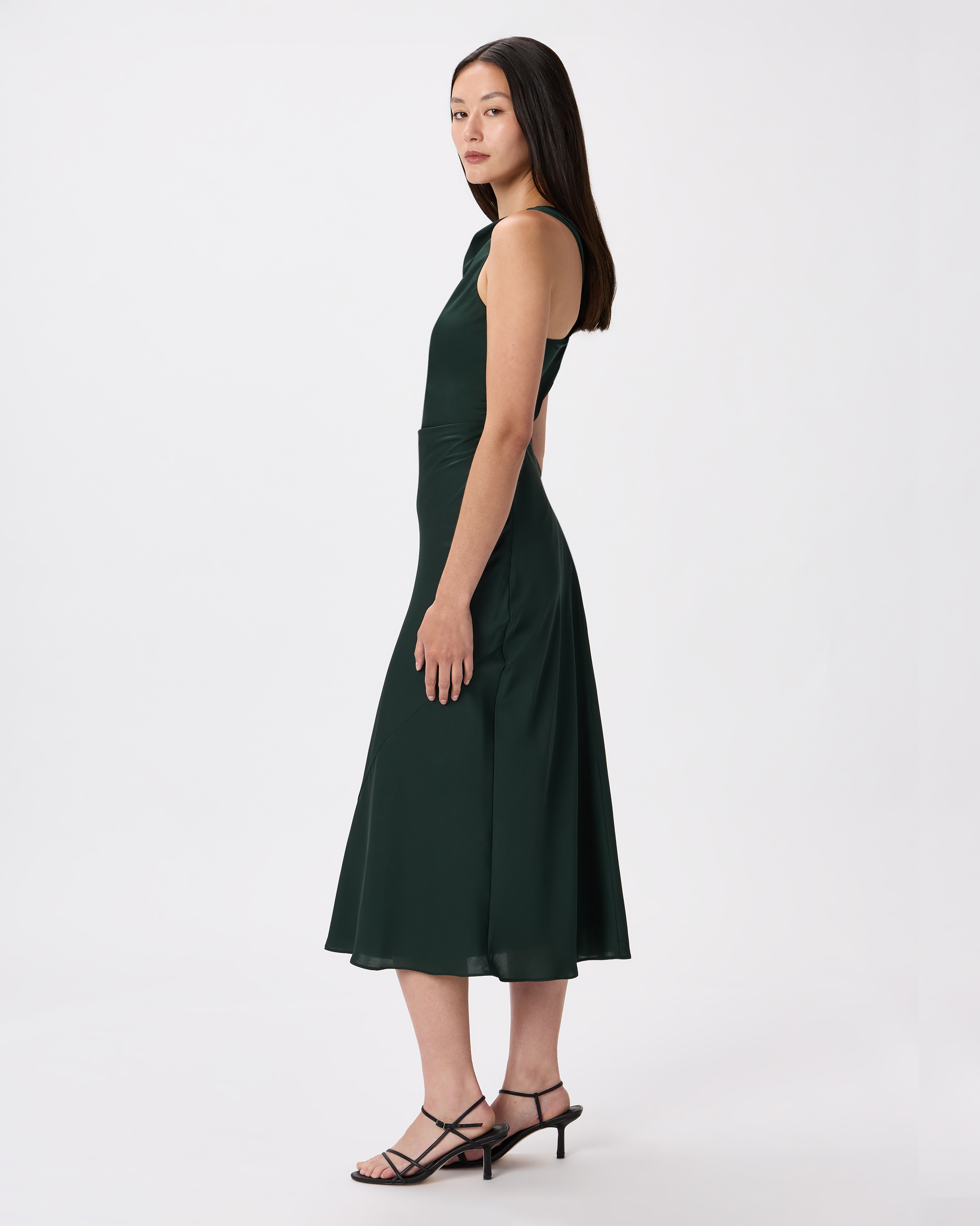 halter lace midi dress Halter Lace Midi Dress – Queena Wish main image 0
