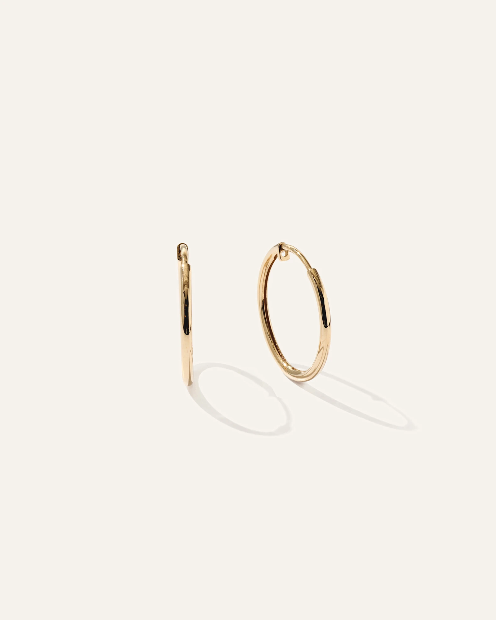 14K Gold Classic Hoops