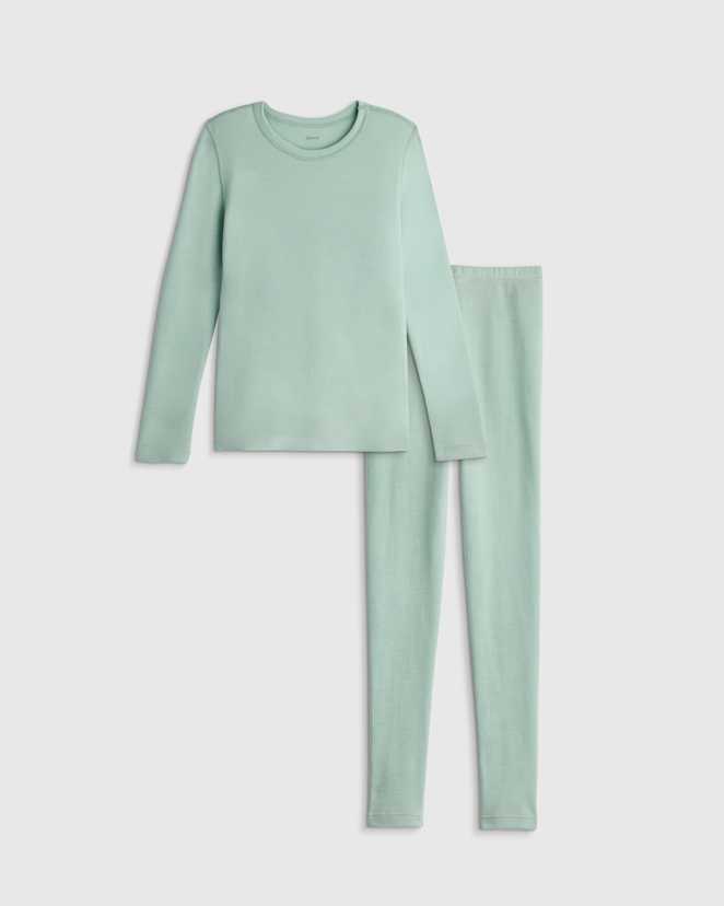 Sea Dream 100% Merino Wool All-Season Base Layer Long Sleeve and Legging Set