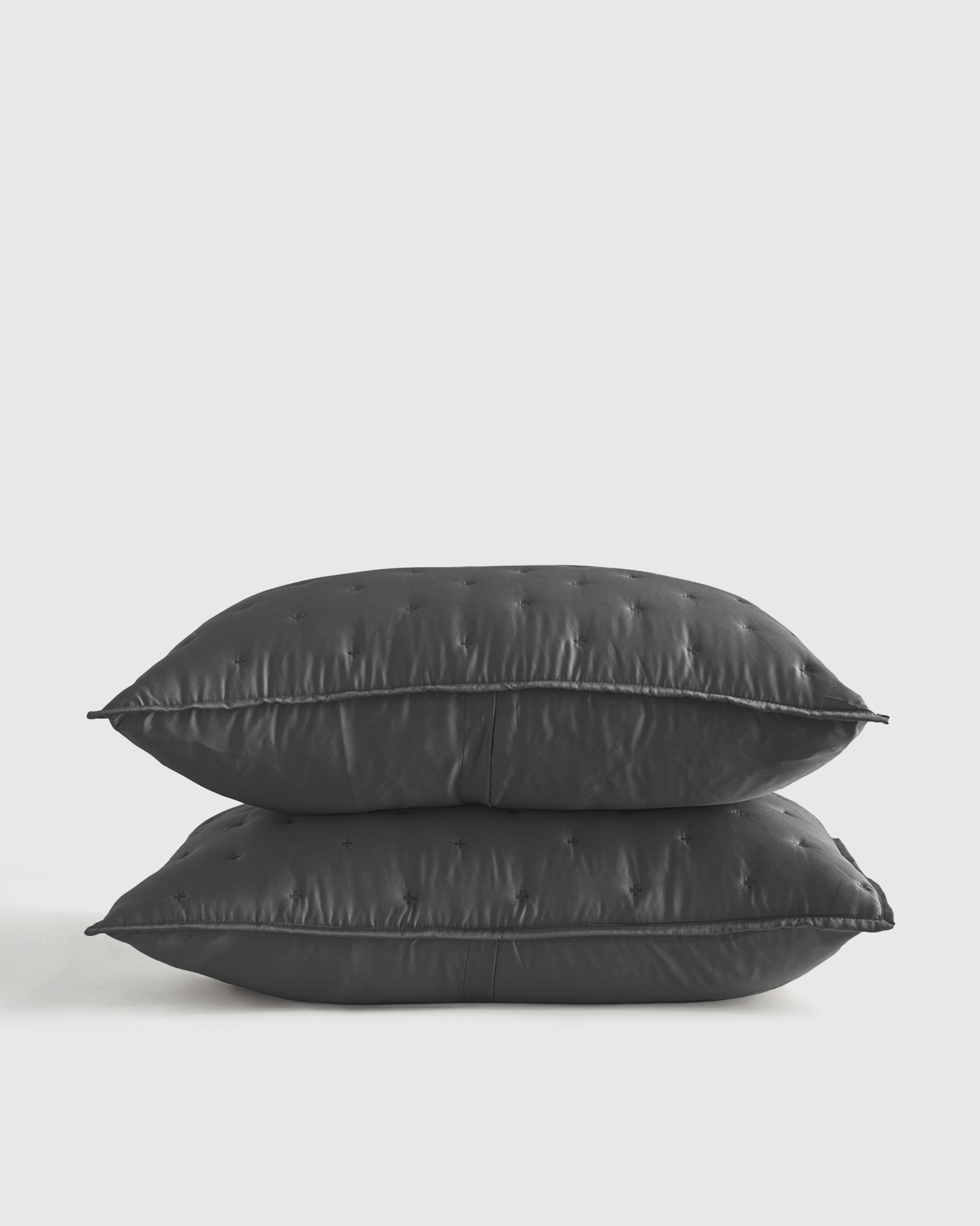 Charcoal Bamboo Dream Quilted Sham Set