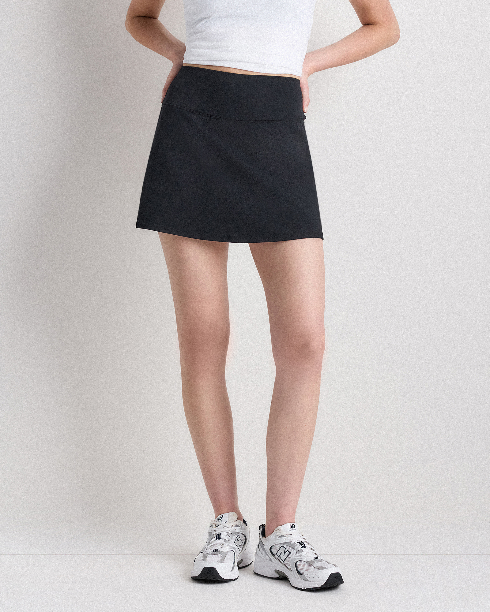 Black Ultra-Form Tennis Skort