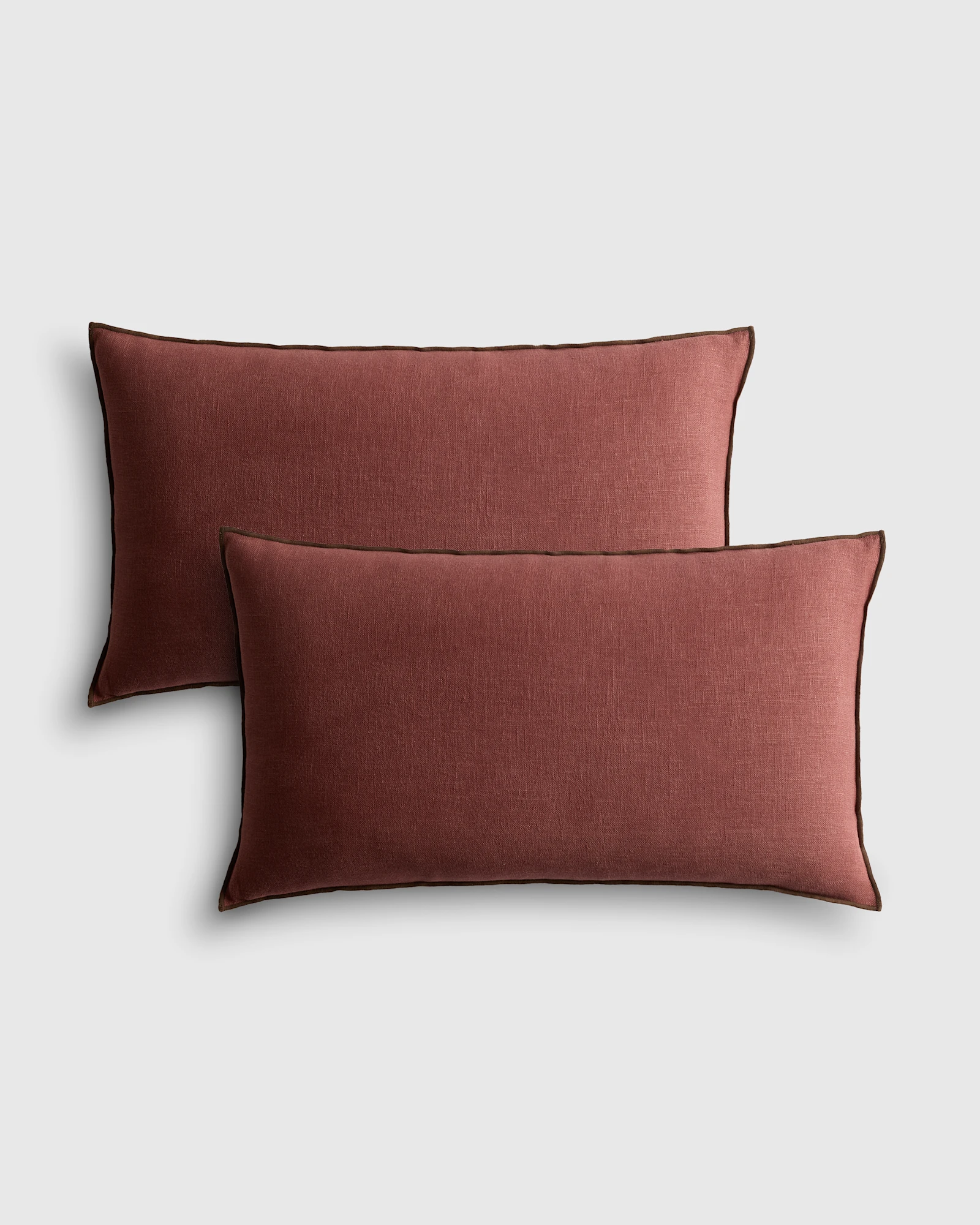Contrast European Linen Pillow Cover (Set of 2)