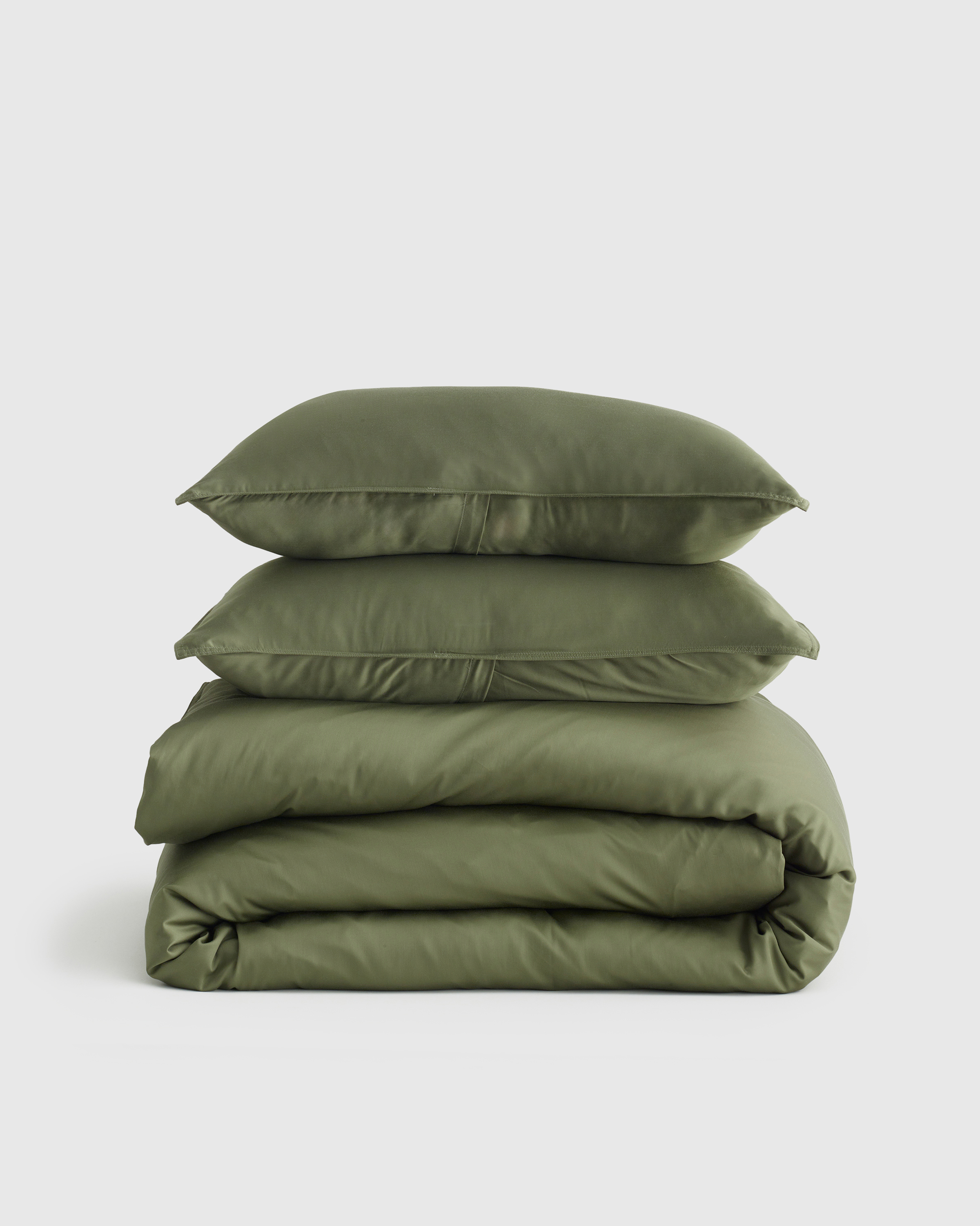 Olive Bamboo Duvet Cover Set