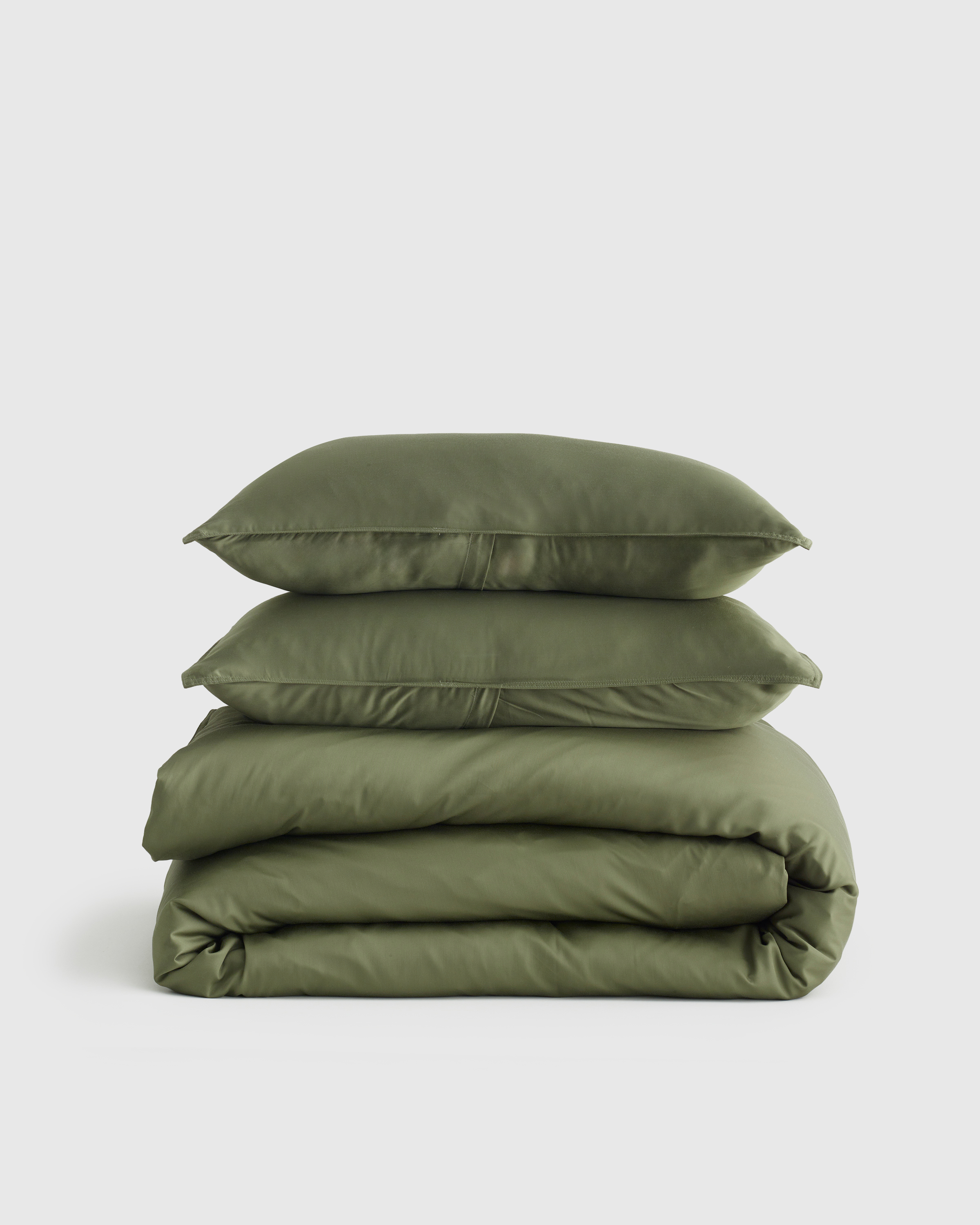 Bamboo Duvet Cover Set, King/Cal King, Olive