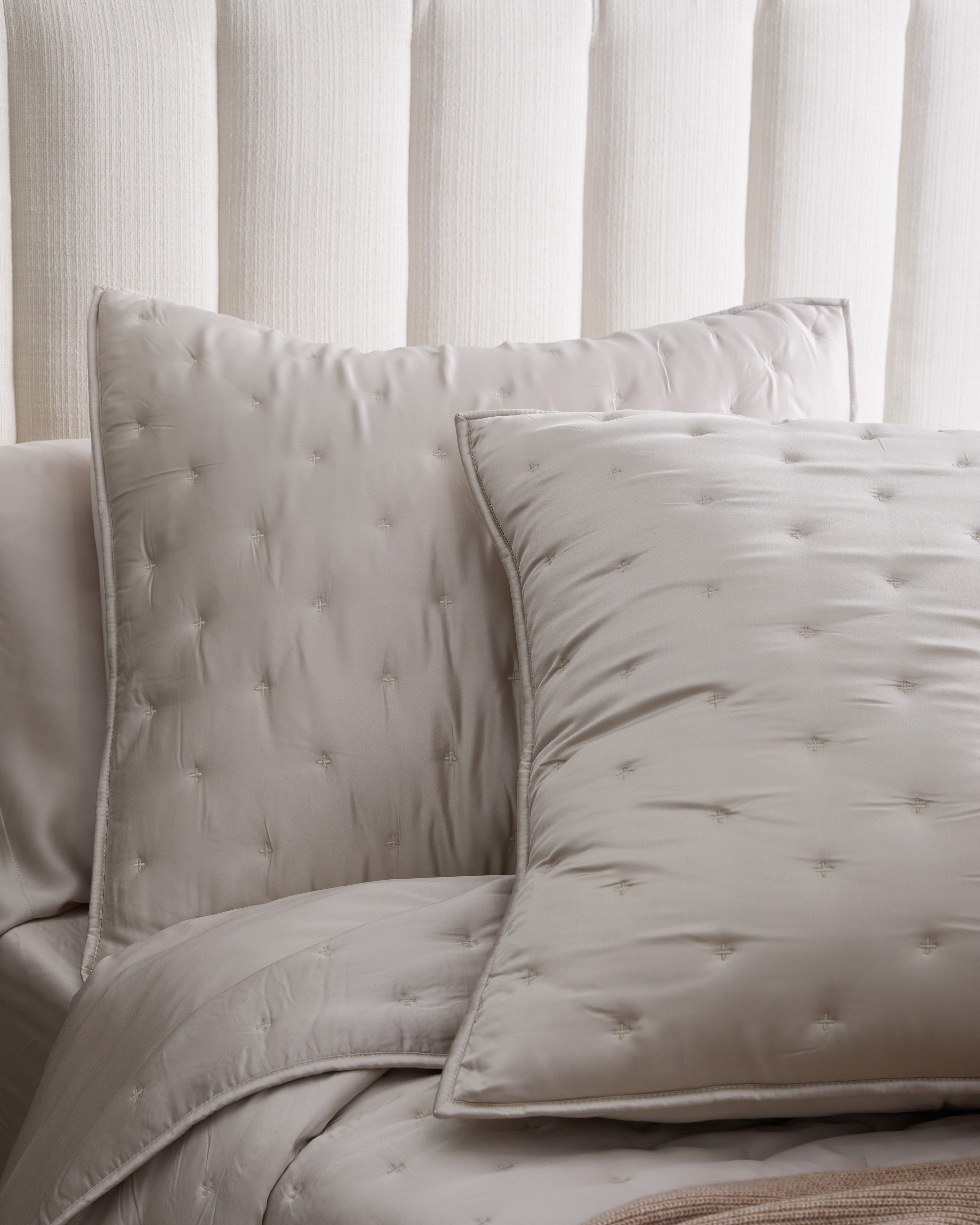 BambooQuiltedEuroSham Sand 332
