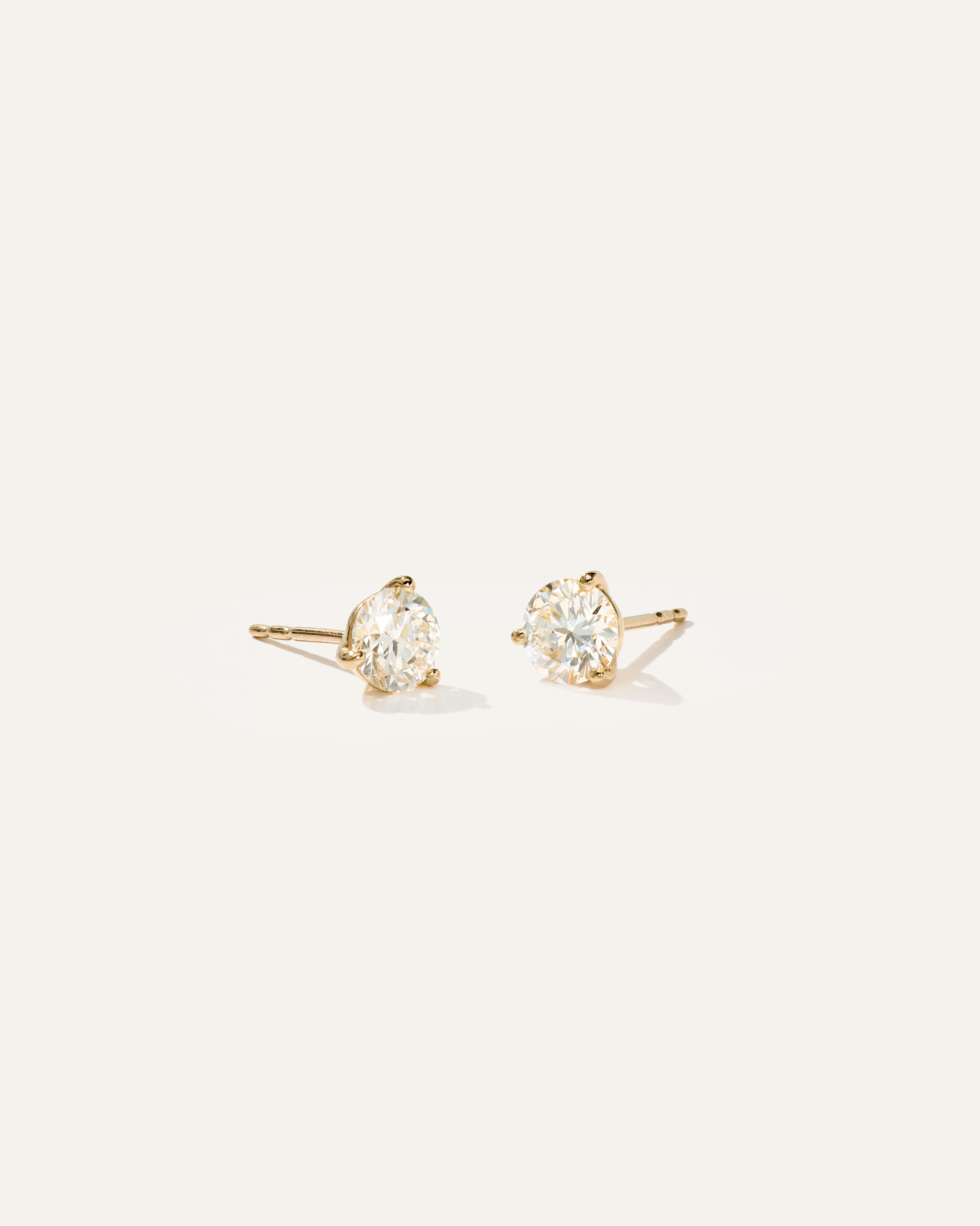 Yellow Gold 14K Gold Lab Grown Diamond Martini Studs