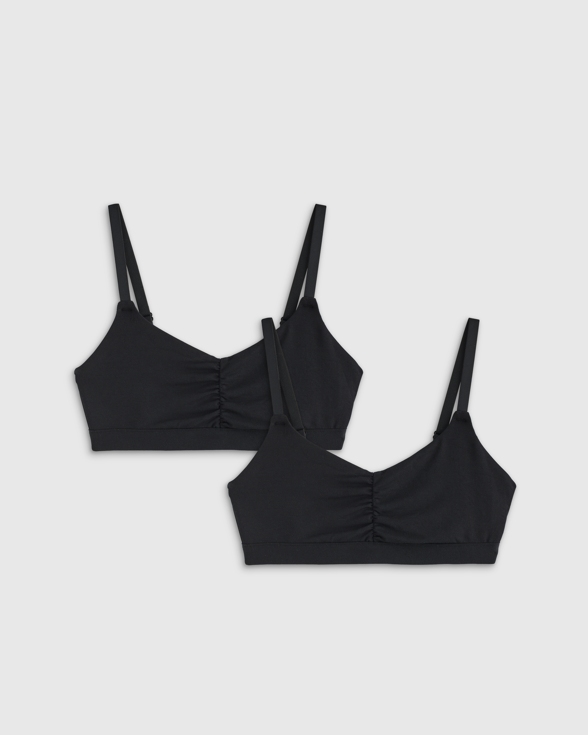 Micromodal Ruched Bralette (2-pack)