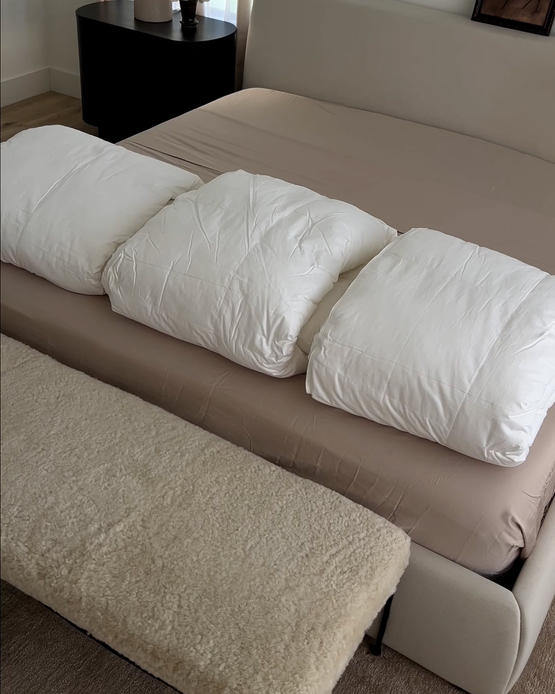 Premium Down Alternative Comforter - PDP Video Thumbnail (White, 4x5)