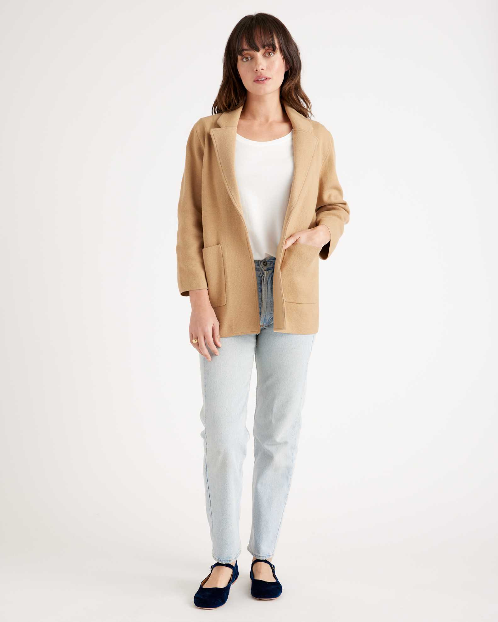 100% Organic Cotton Knit Blazer