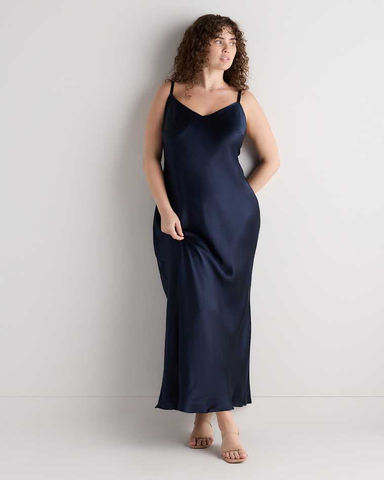 plus size dresses linen dress for women VICTORIA with a bra friendly boat neck and dramatic sleeve volume Reformation Has New Plus-Size Clothes,