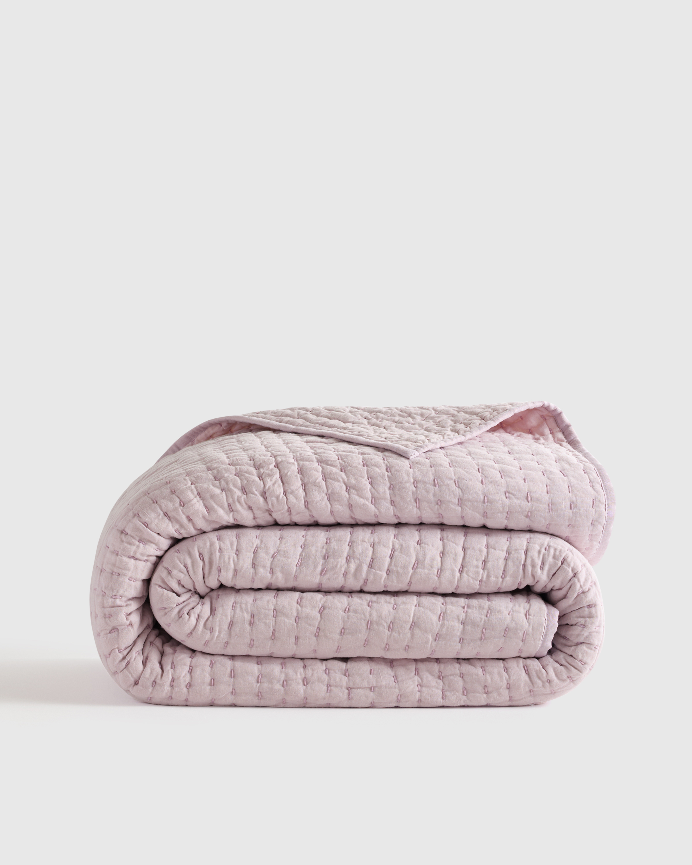 Orchid European Linen Cotton Stitch Quilt