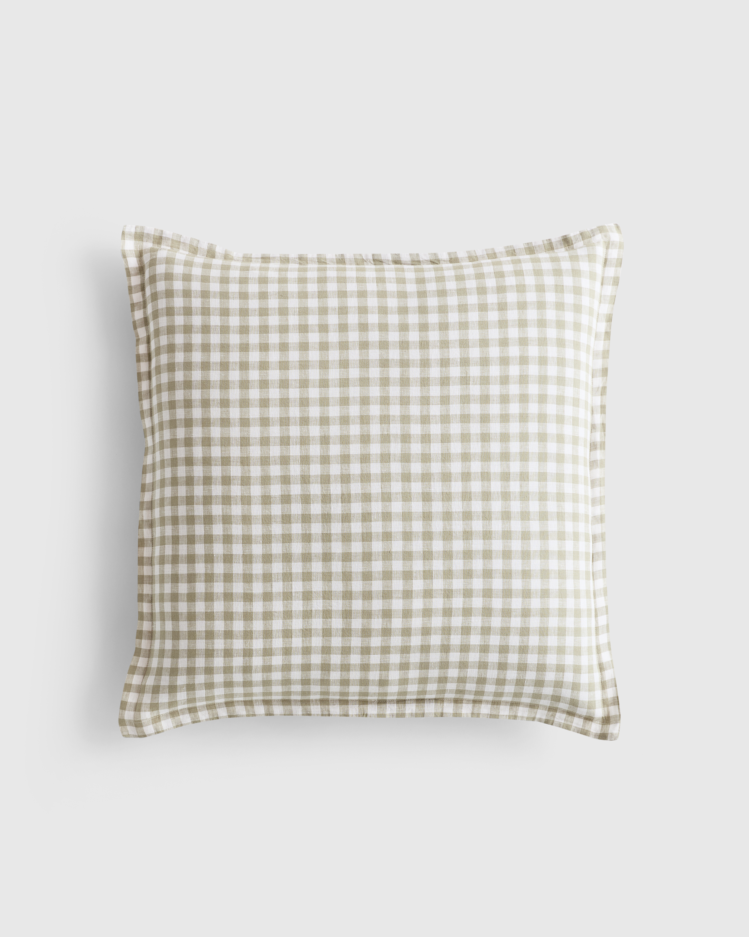 Willowleaf Gingham European Linen Euro Sham