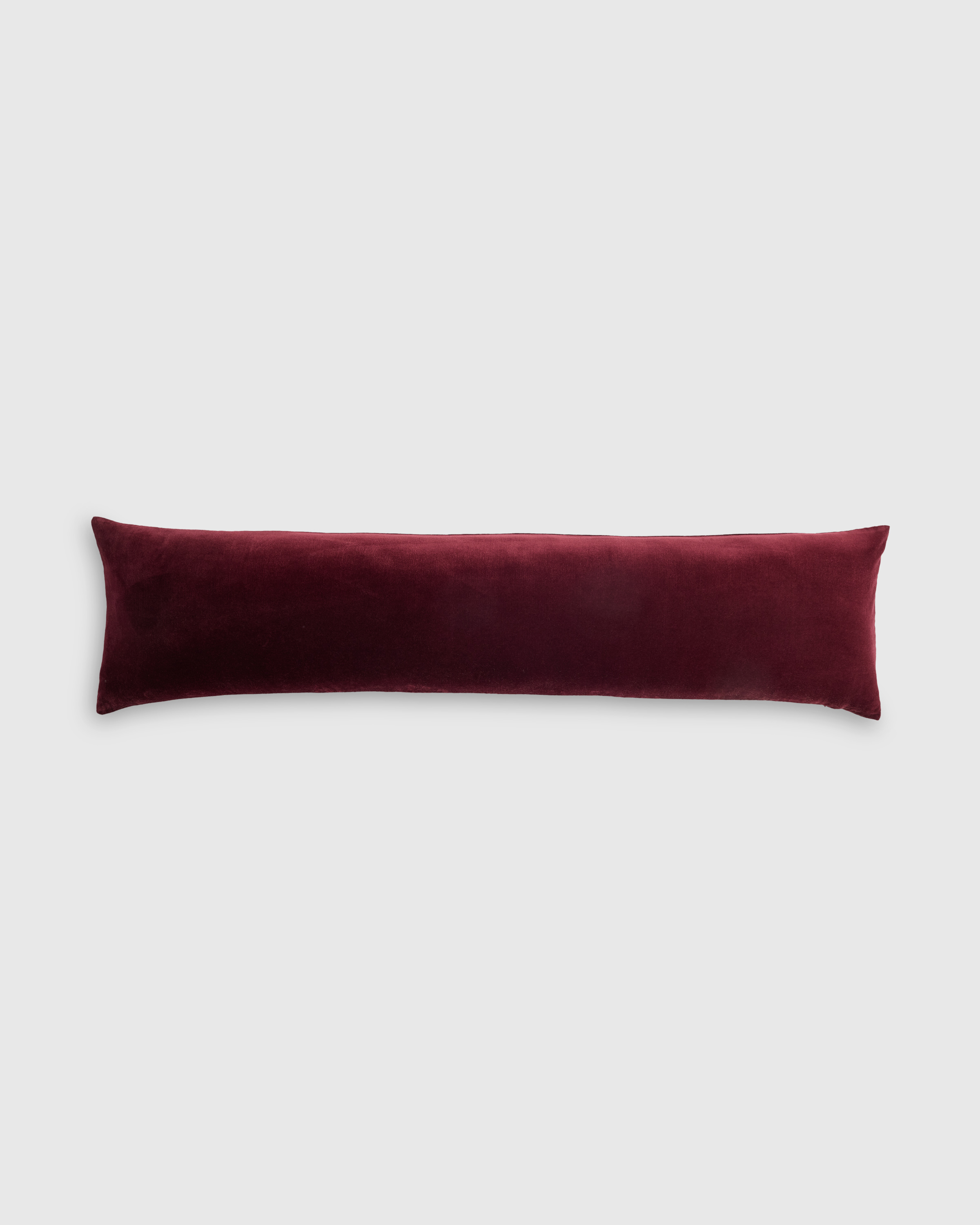 Bordeaux Cotton Velvet Oversized Lumbar Pillow Cover