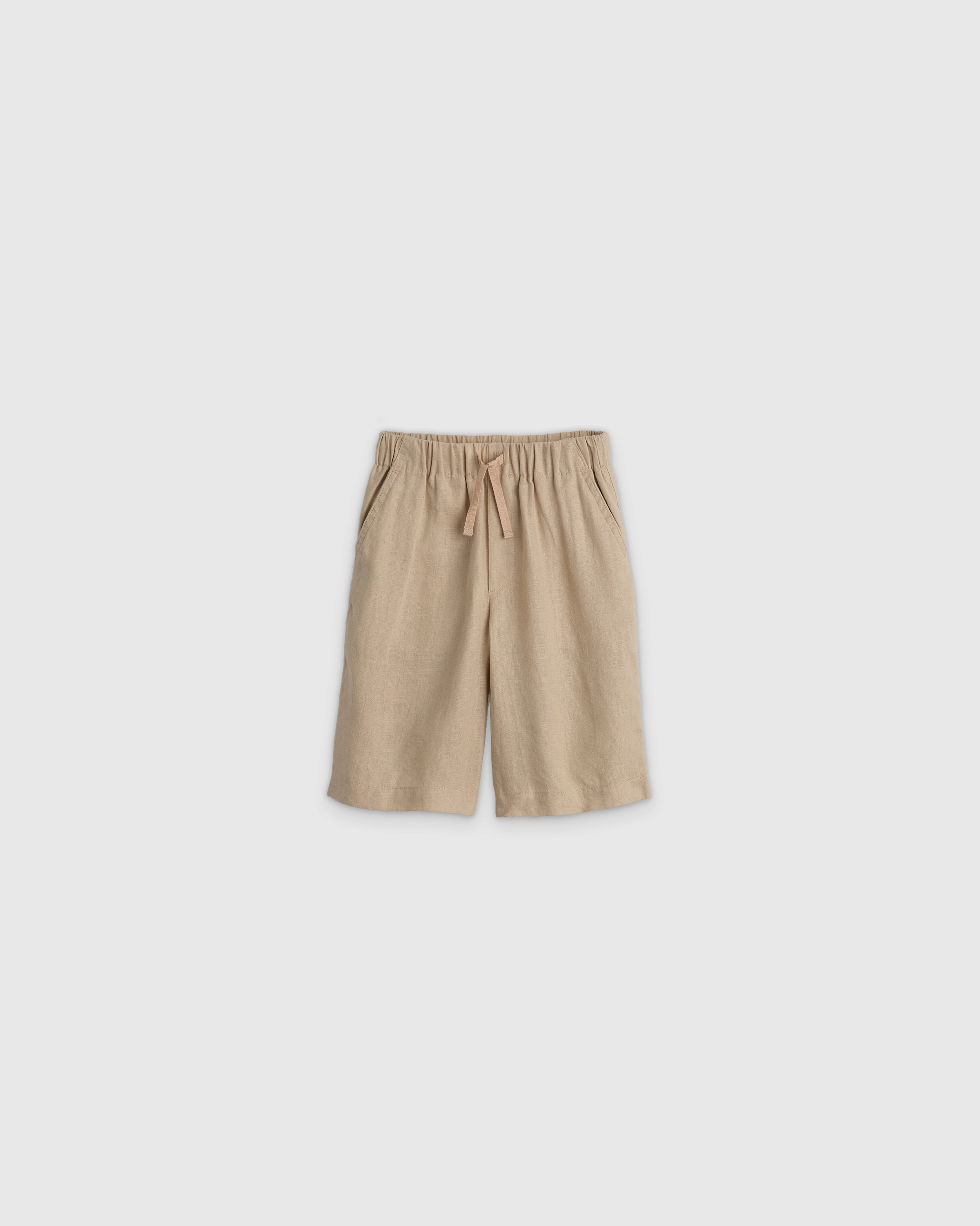 Driftwood 100% European Linen Pull-On Shorts