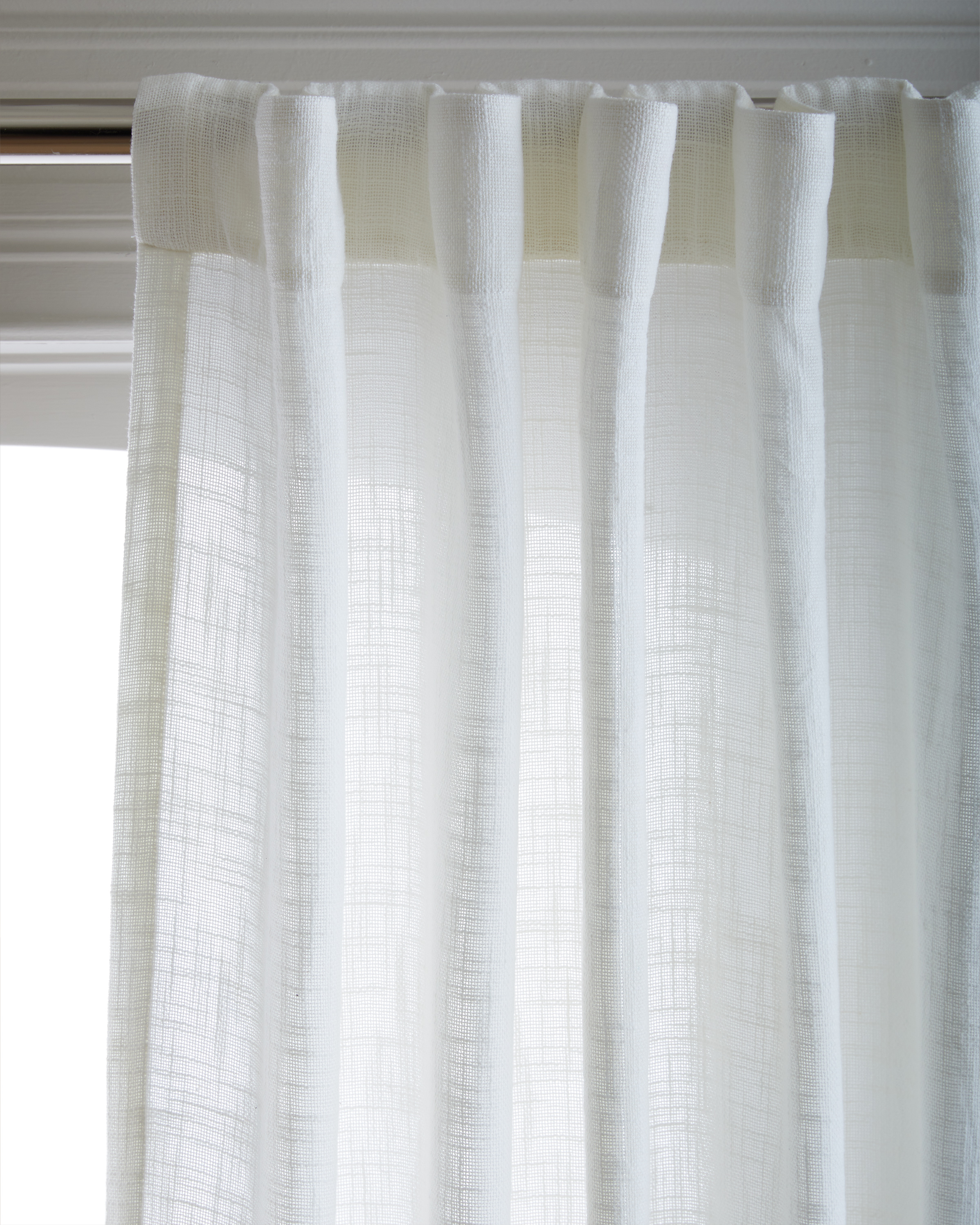 Cotton Sheer Curtain Set (Set of 2) - Thumbnail 4