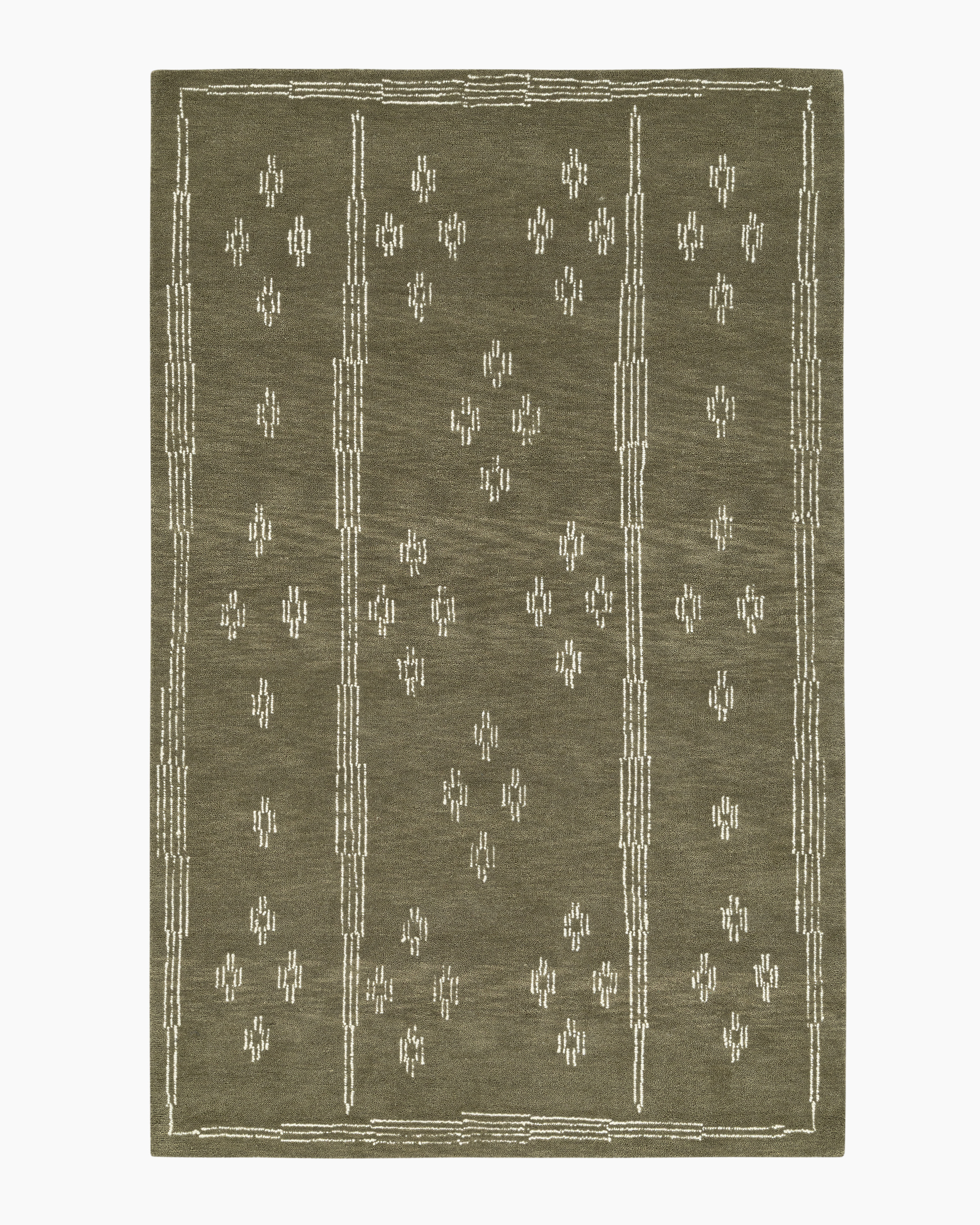 Green Harlow Wool Rug