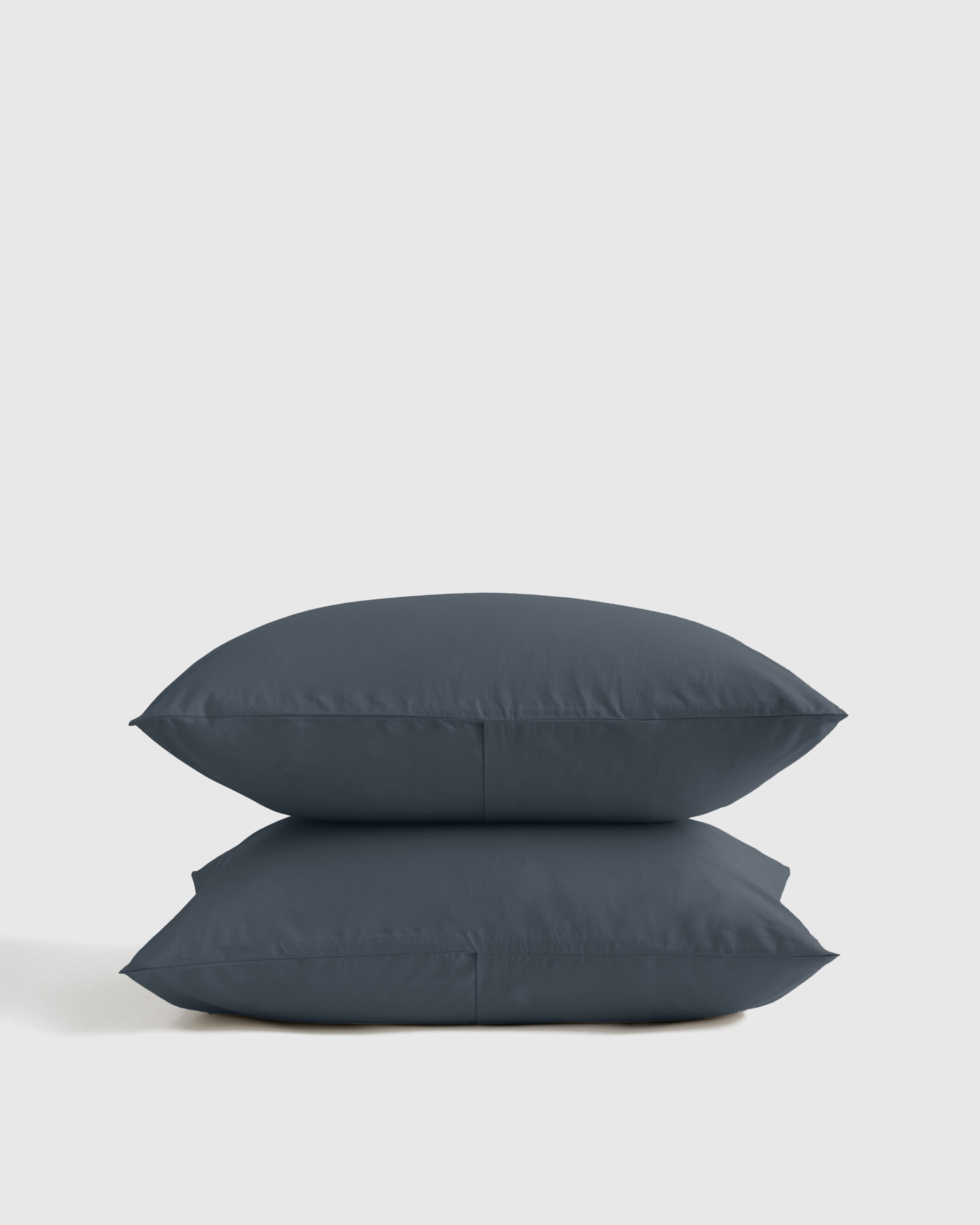 organic brushed cotton sham set, king, nightfall