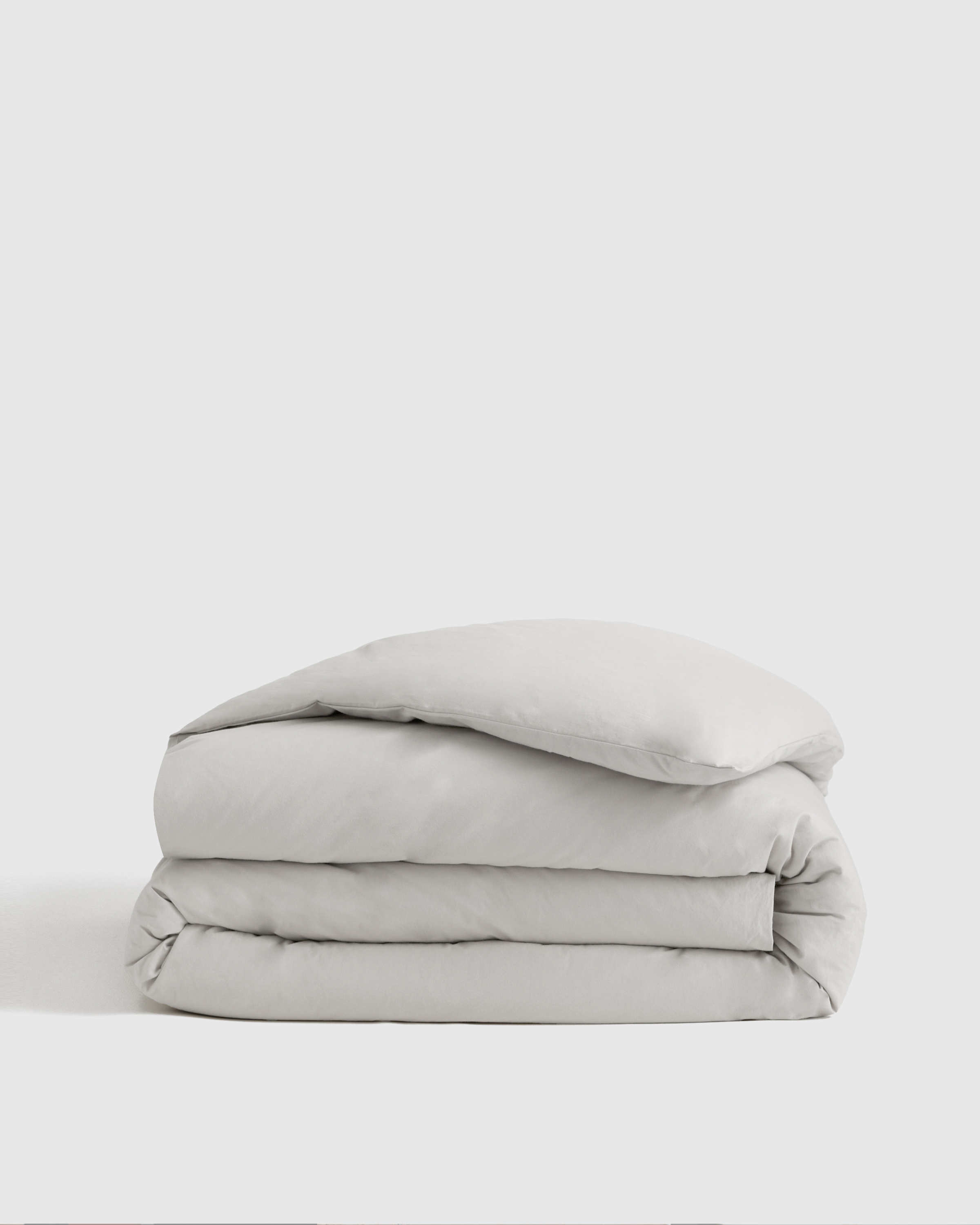 Light Grey Organic Brushed Cotton Duvet Cover