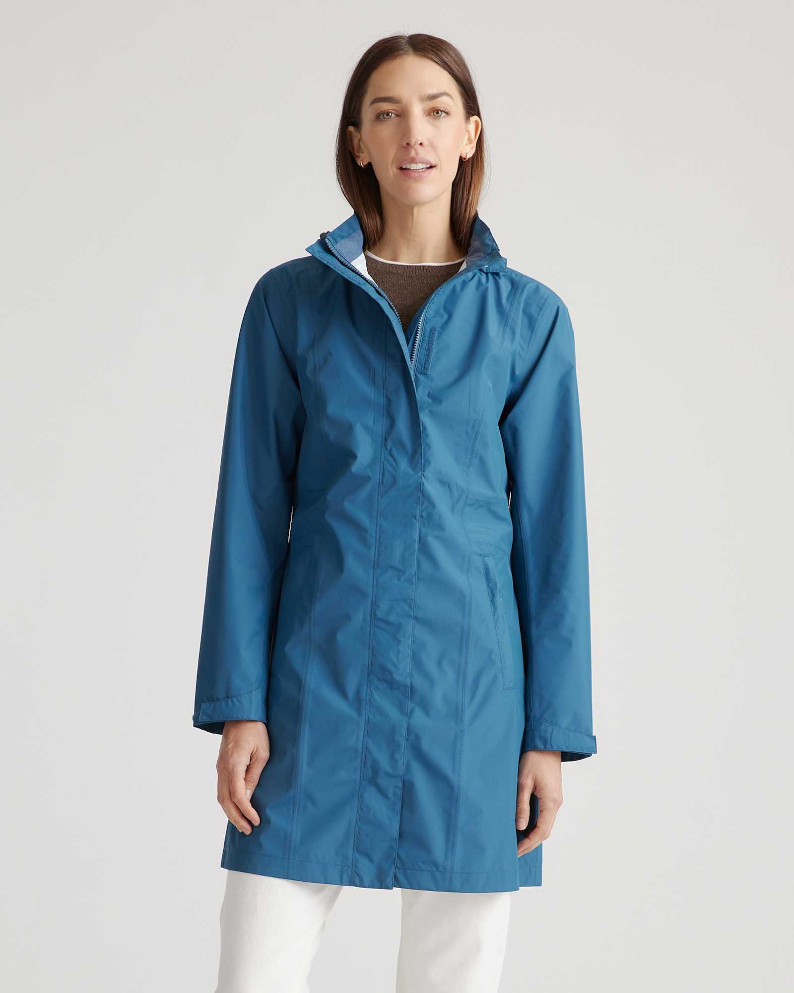 Weatherproof Long Rain Shell Jacket