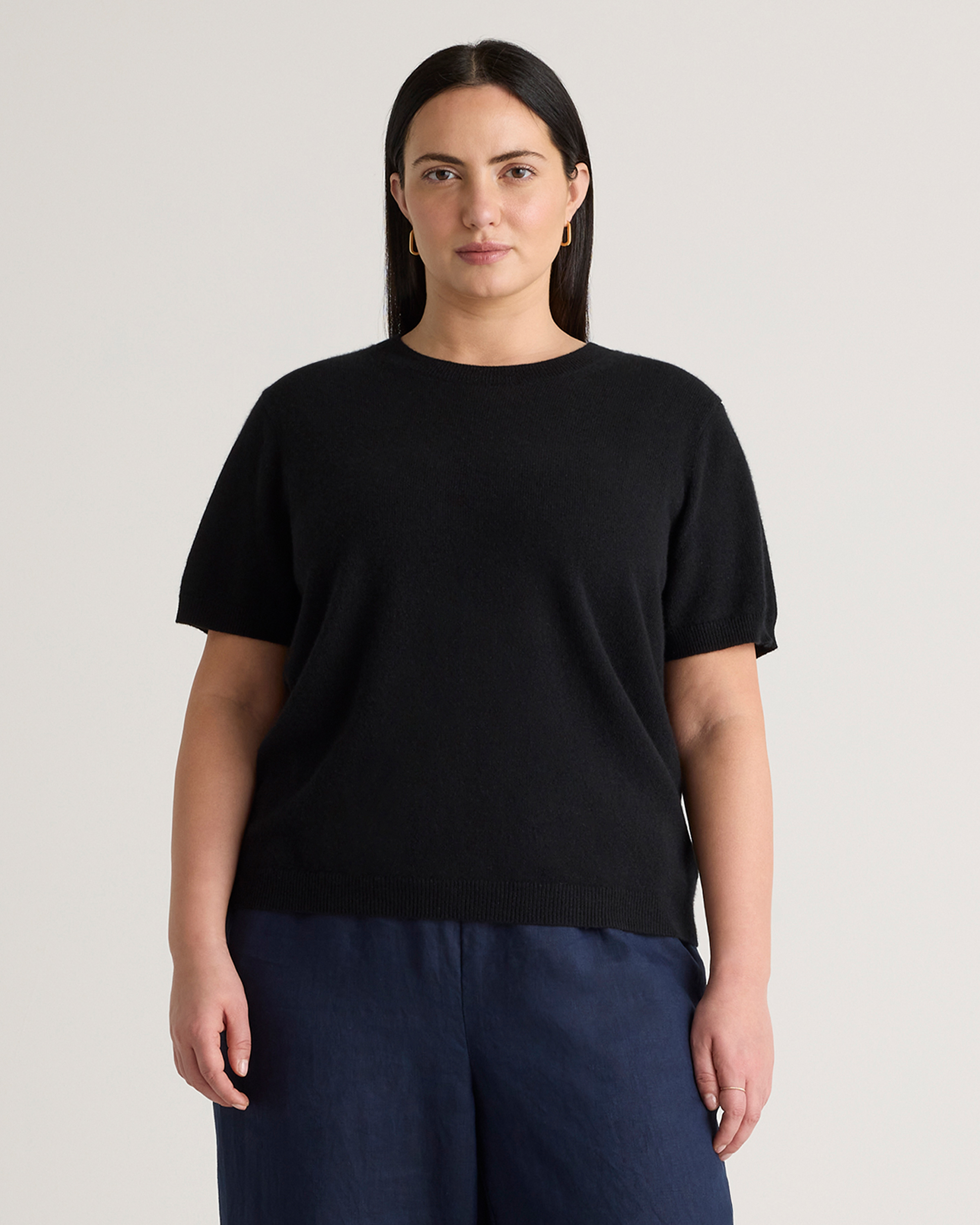 Black Mongolian Cashmere Tee