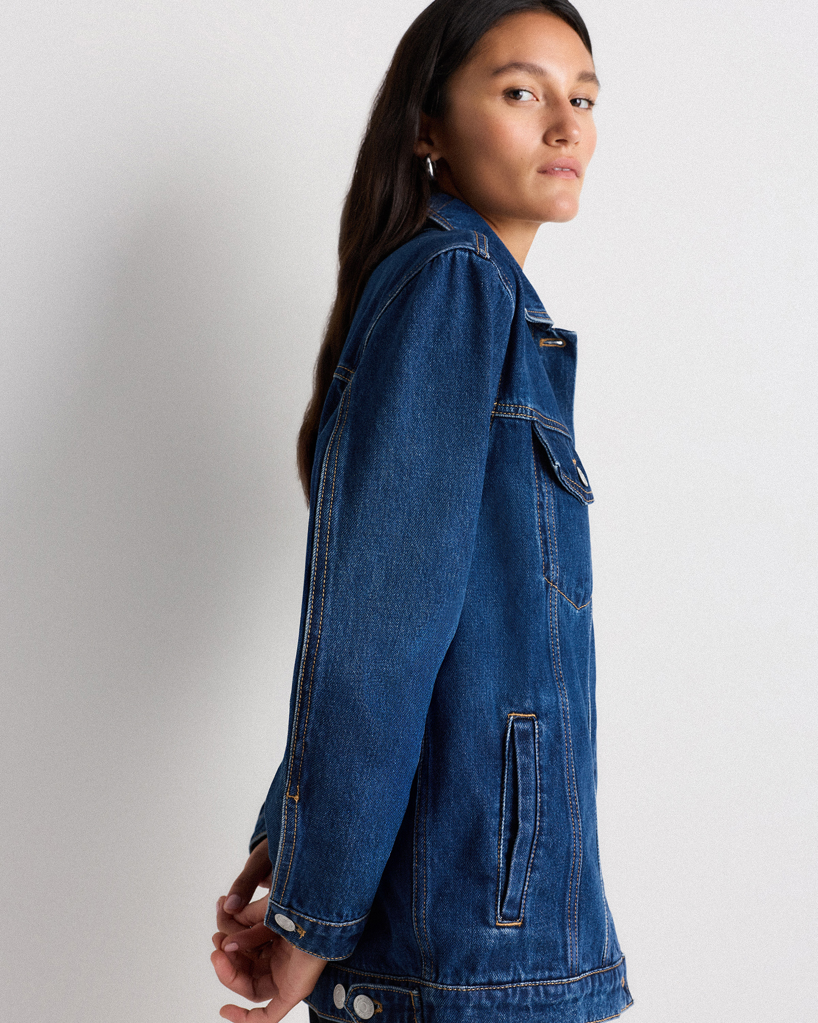 100% Organic Cotton Oversized Denim Jacket