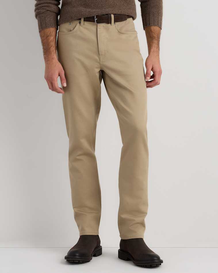 Stretch Wool Dress Pant in Grey Melange Stretch Wool Dress Pant in Grey Melange