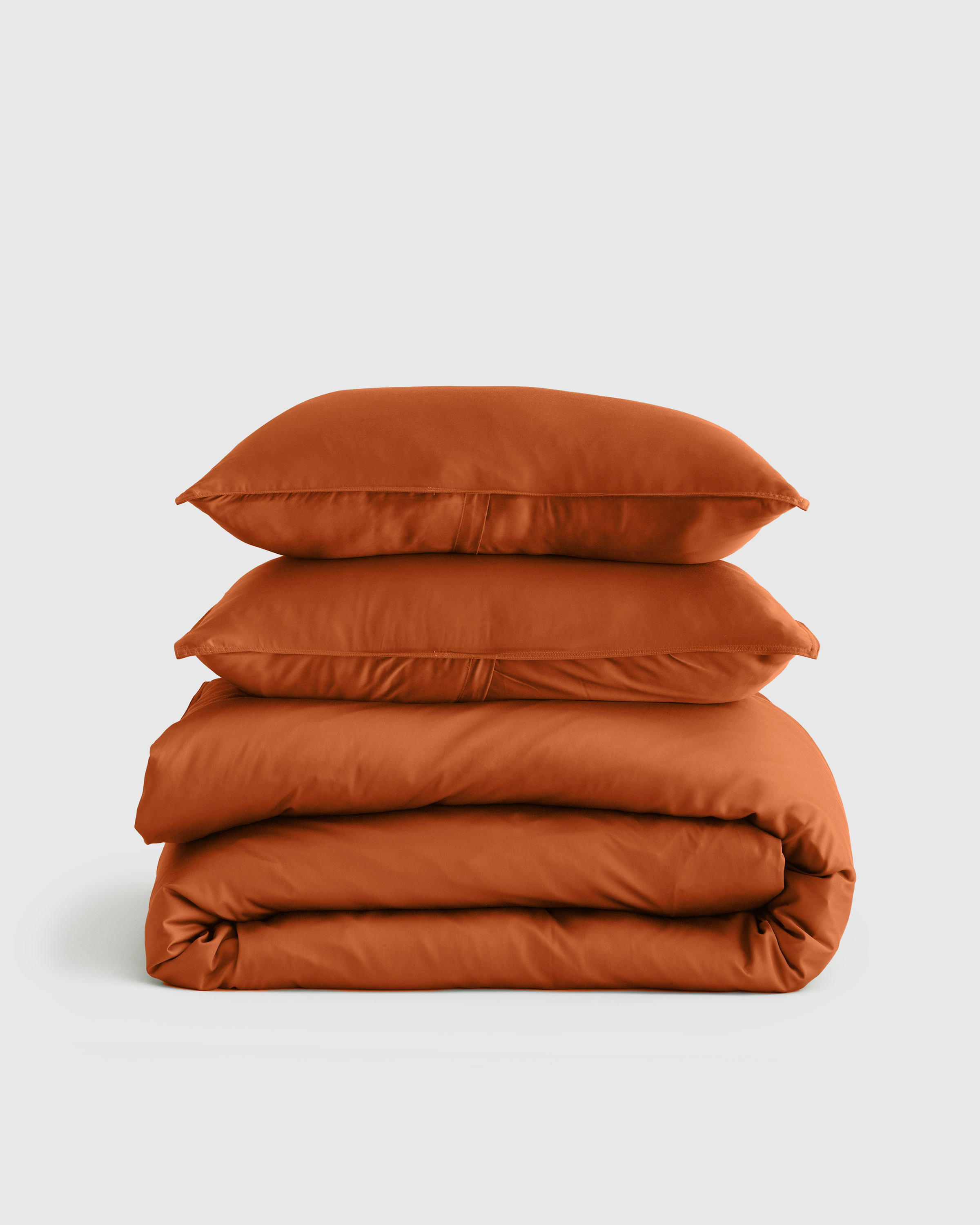 Terracotta Bamboo Duvet Cover Set
