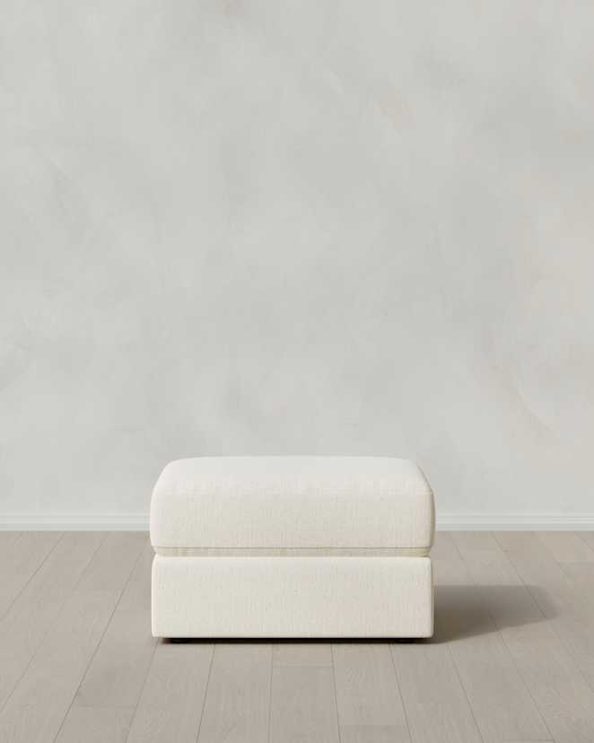 Square Arm Deep Seat Ottoman Nomad Snow